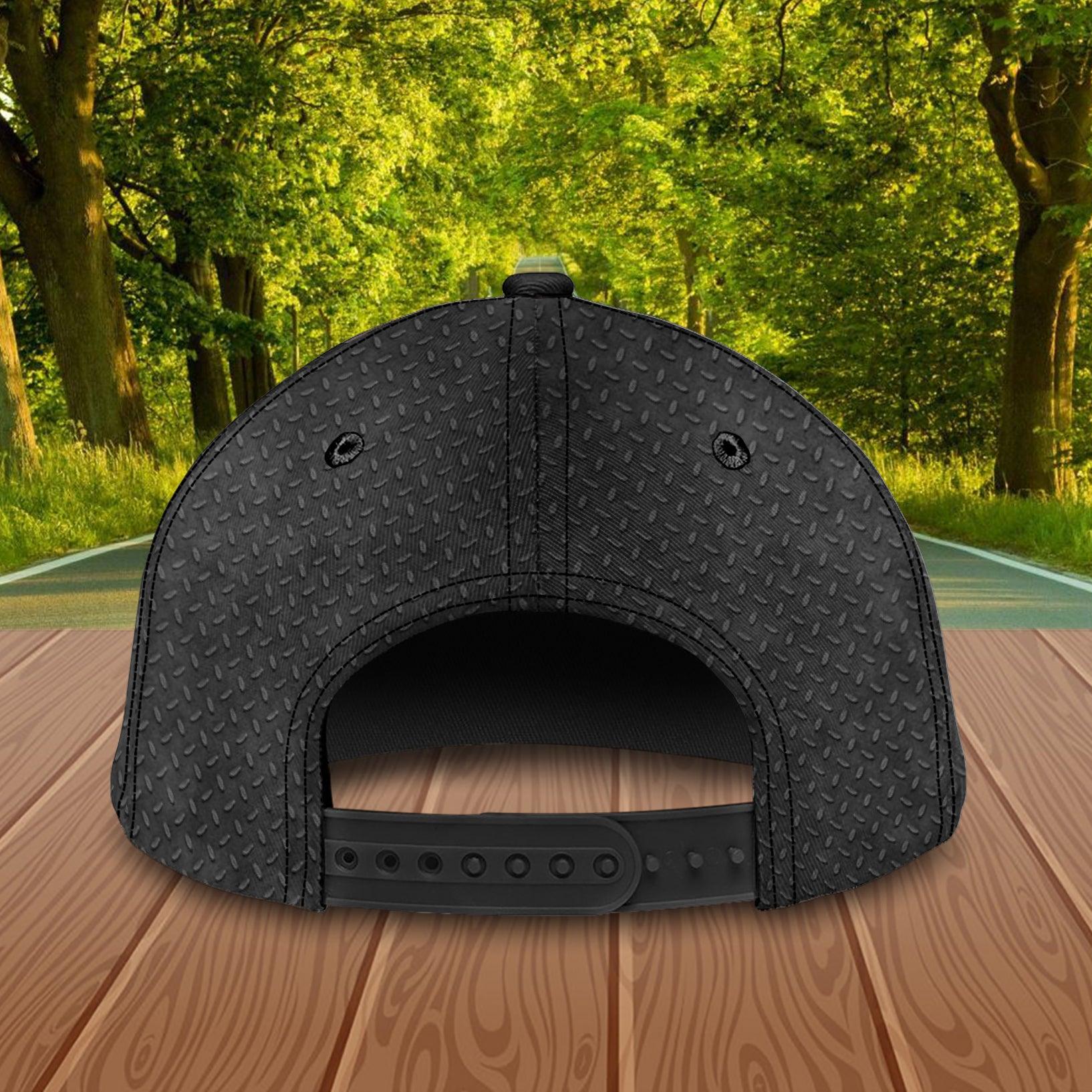 Motorcycle Metal And Lava Personalized Classic Cap, Personalized Gift for Motorcycle Lovers, Motorcycle Riders Trucker Hats Custom Hats Gifts For Men & Women