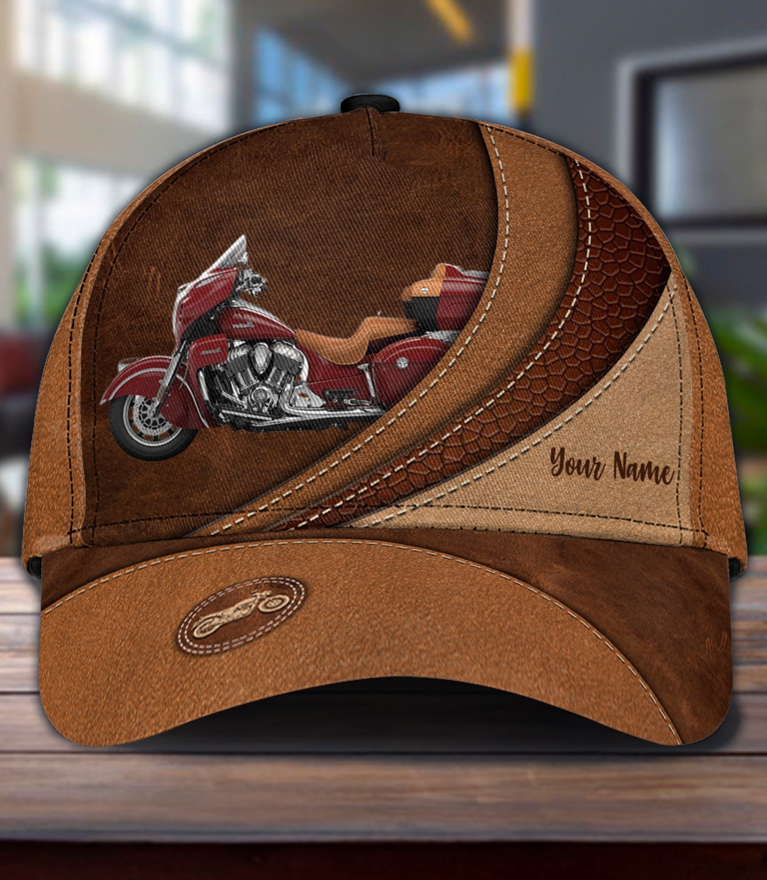Motorcycle Personalized Classic Cap, Gift for Motorcycle Lovers, Motorcycle Riders Trucker Hats Custom Hats Gifts For Men & Women