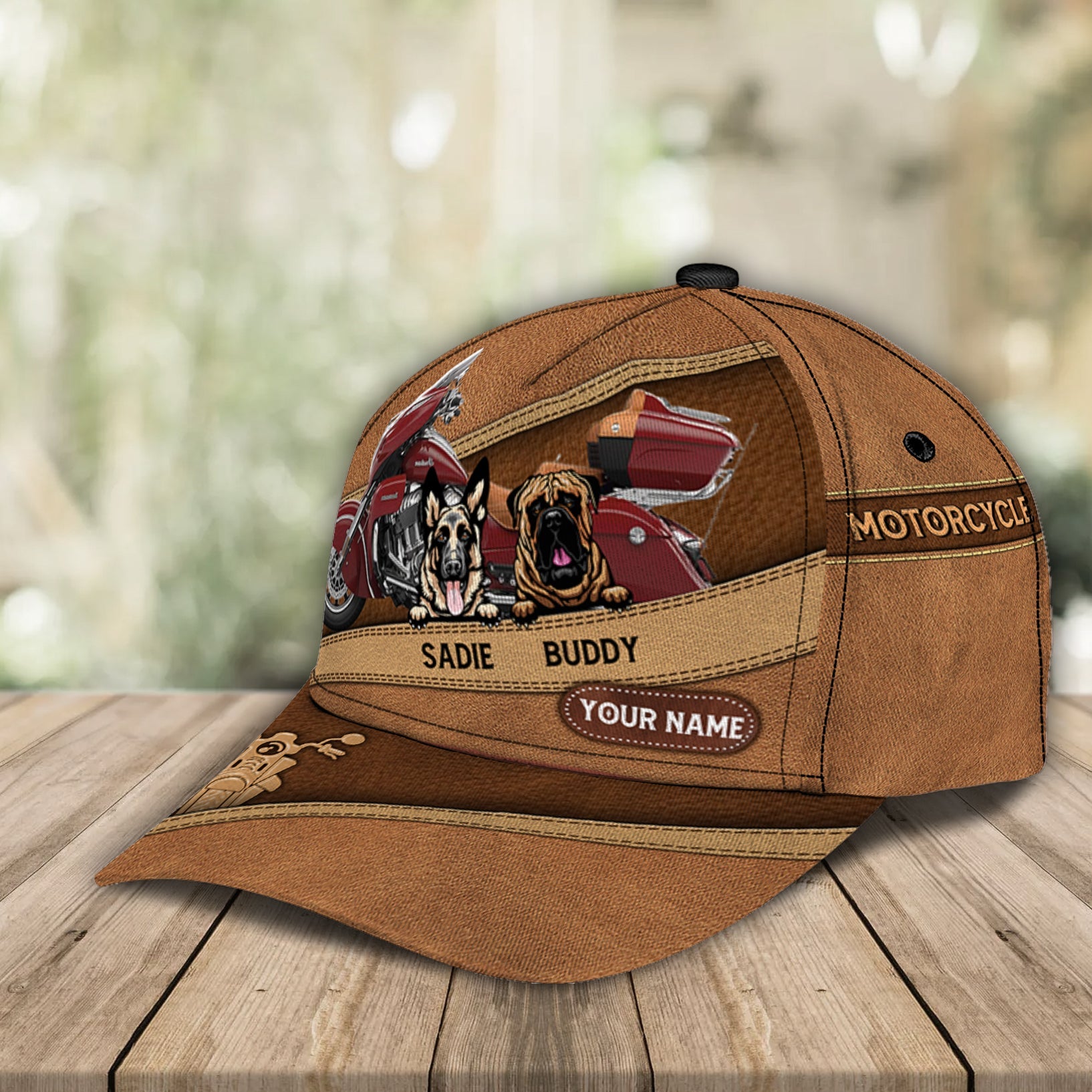 Motorcycle Personalized Classic Cap, Gift for Motorcycle Lovers, Motorcycle Riders Trucker Hats Custom Hats Gifts For Men & Women