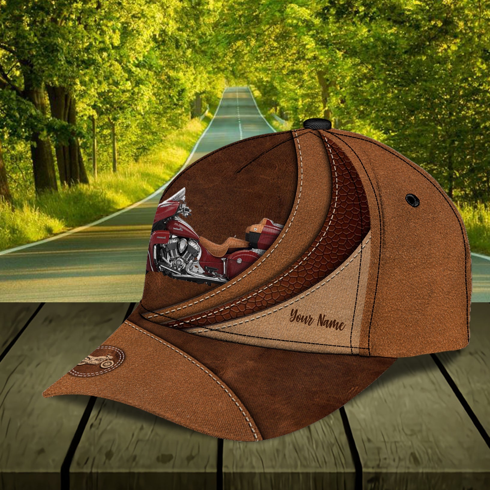 Motorcycle Personalized Classic Cap, Gift for Motorcycle Lovers, Motorcycle Riders Trucker Hats Custom Hats Gifts For Men & Women