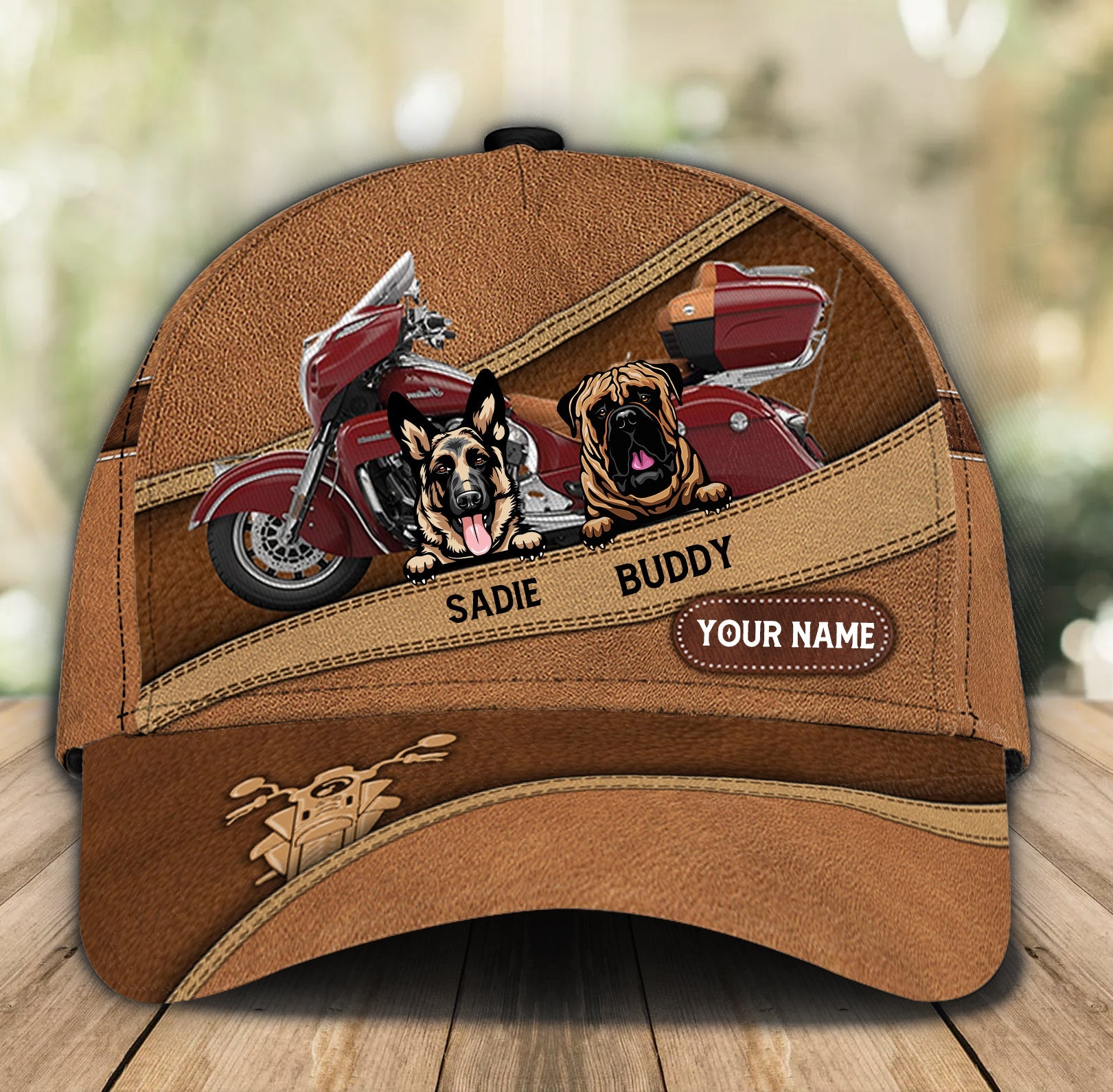 Motorcycle Personalized Classic Cap, Gift for Motorcycle Lovers, Motorcycle Riders Trucker Hats Custom Hats Gifts For Men & Women