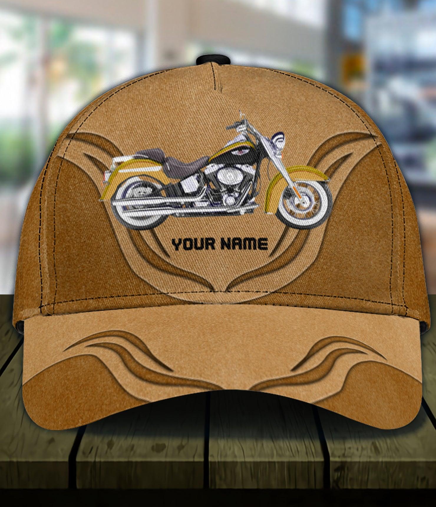 Motorcycle Personalized Classic Cap, Personalized Gift for Motorcycle Lovers, Motorcycle Riders Trucker Hats Custom Hats Gifts For Men & Women
