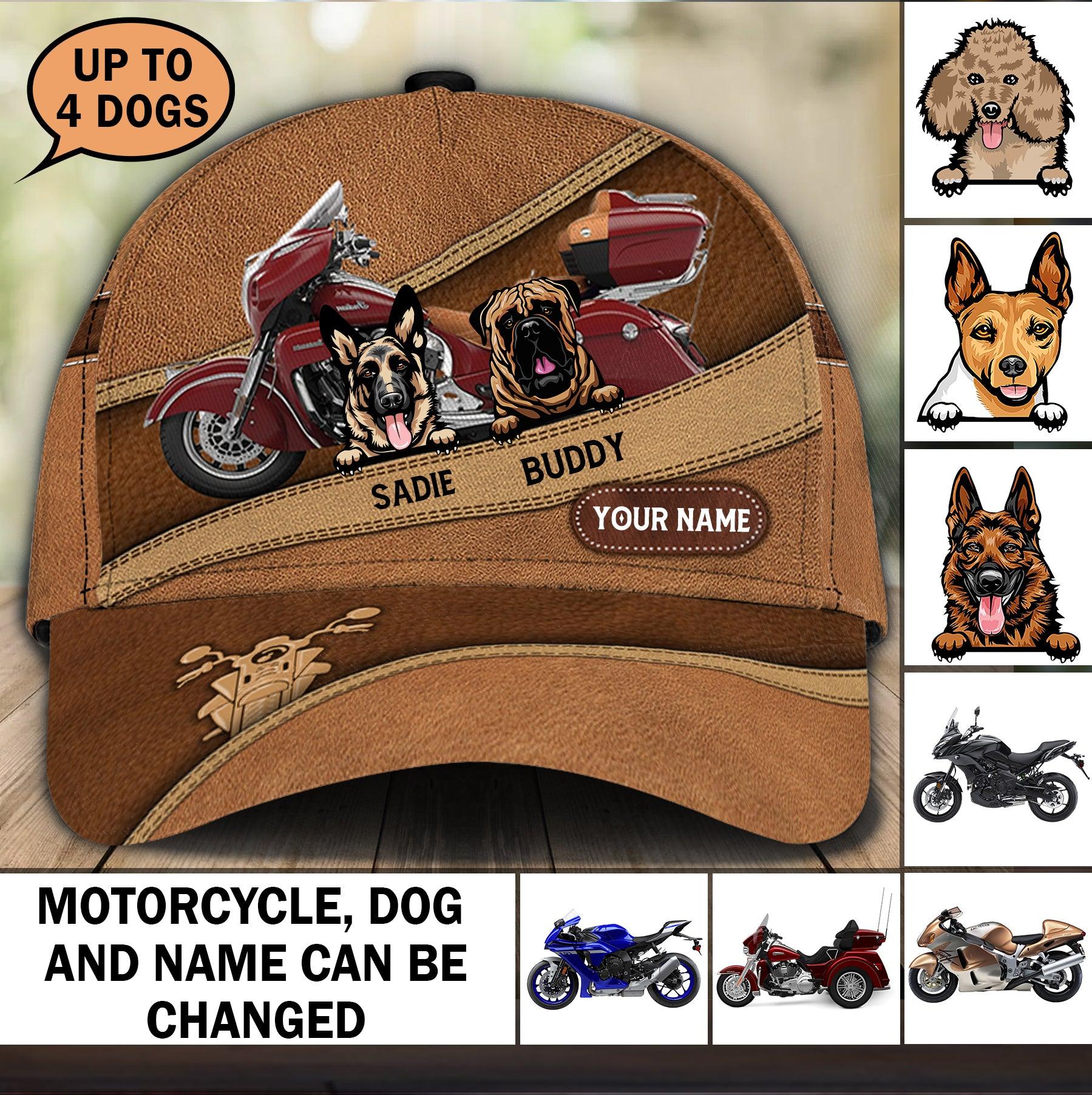 Motorcycle Personalized Classic Cap, Personalized Gift for Motorcycle Lovers, Motorcycle Riders Trucker Hats Custom Hats Gifts For Men & Women
