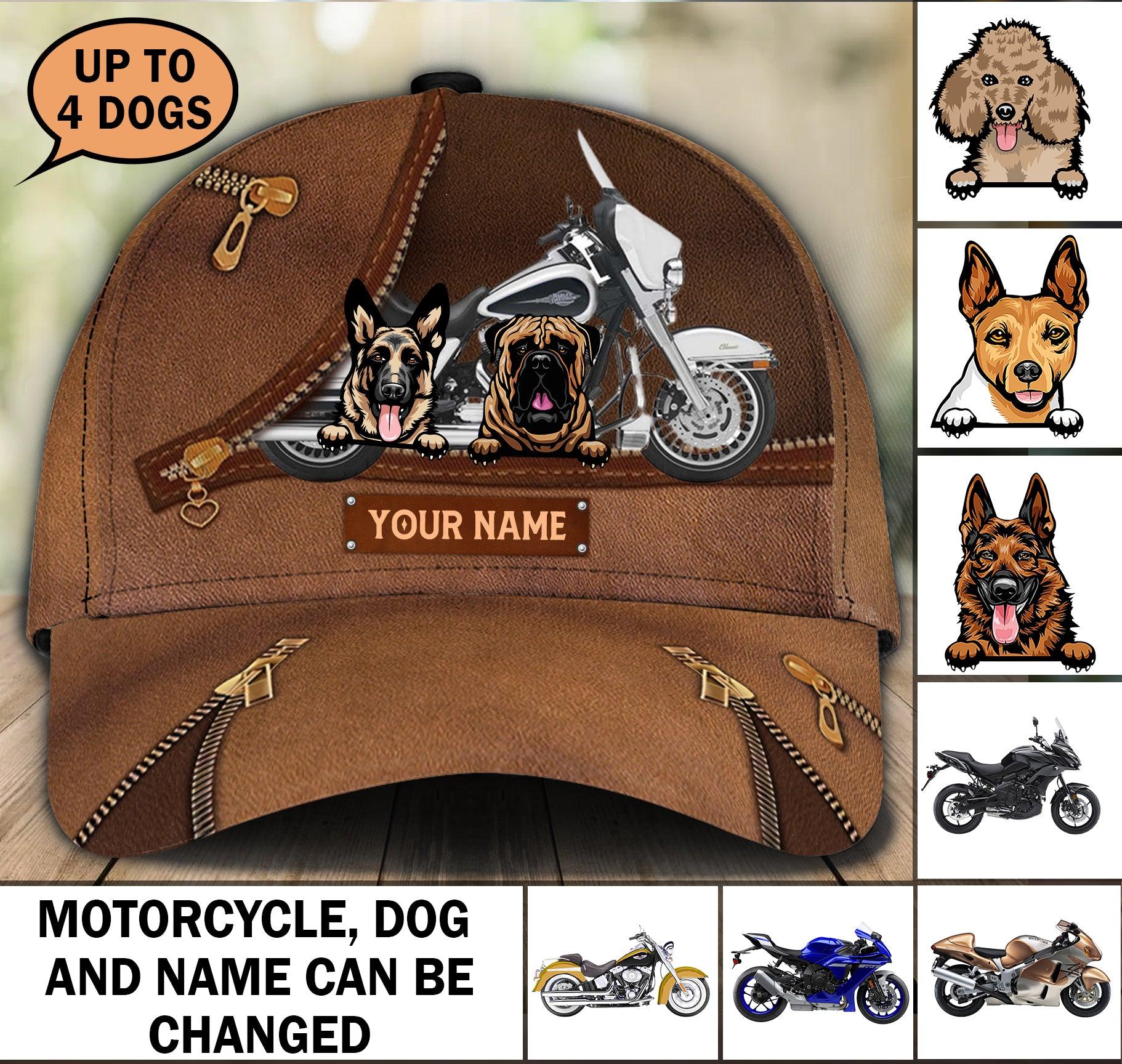 Motorcycle Personalized Classic Cap, Personalized Gift for Motorcycle Lovers, Motorcycle Riders Trucker Hats Custom Hats Gifts For Men & Women
