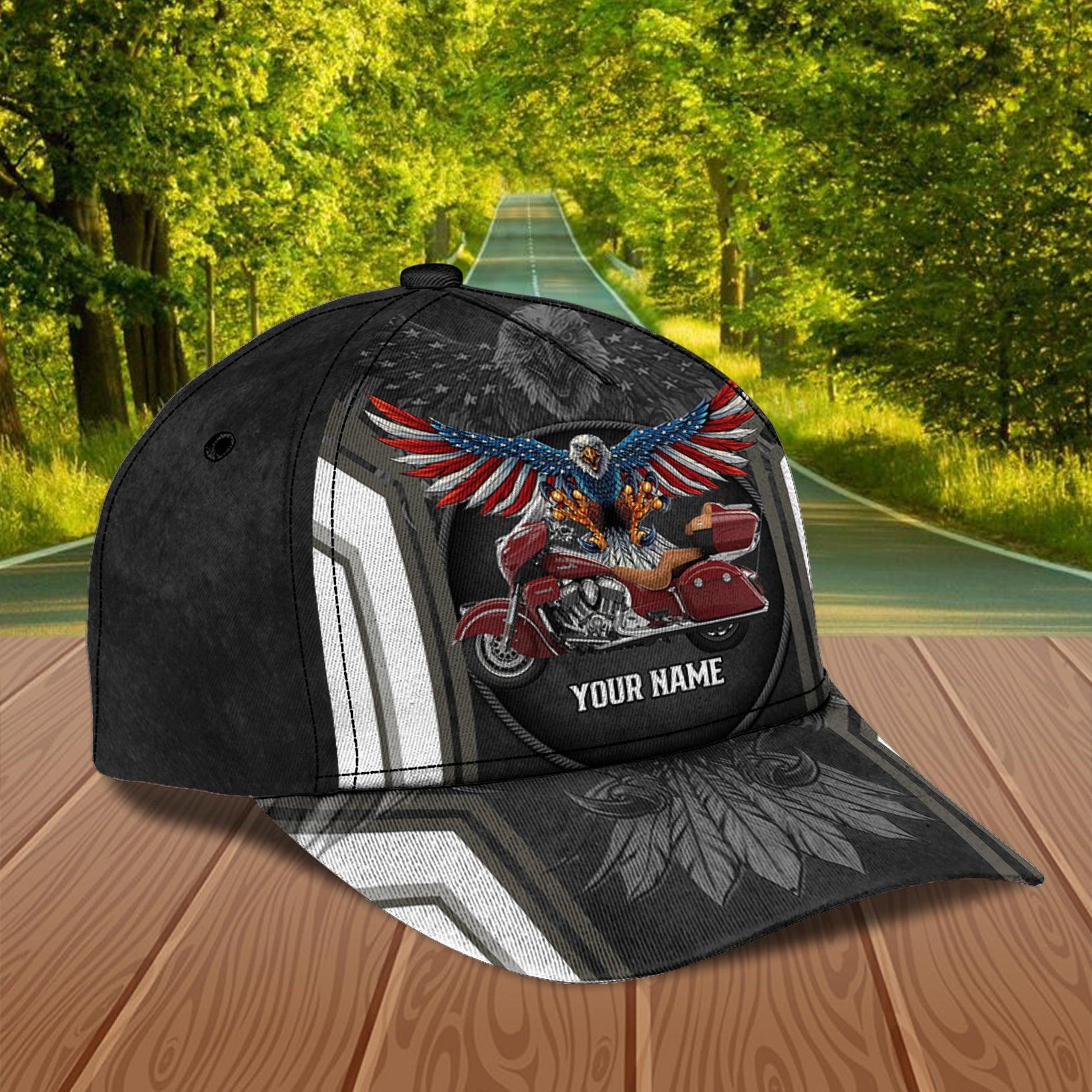 Motorcycle Personalized Classic Cap, Personalized Gift for Motorcycle Lovers, Motorcycle Riders Trucker Hats Custom Hats Gifts For Men & Women