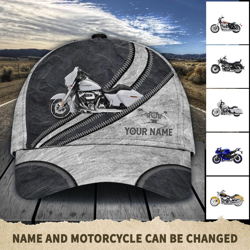 Motorcycle Personalized Classic Cap, Personalized Gift for Motorcycle Lovers, Motorcycle Riders Trucker Hats Custom Hats Gifts For Men & Women