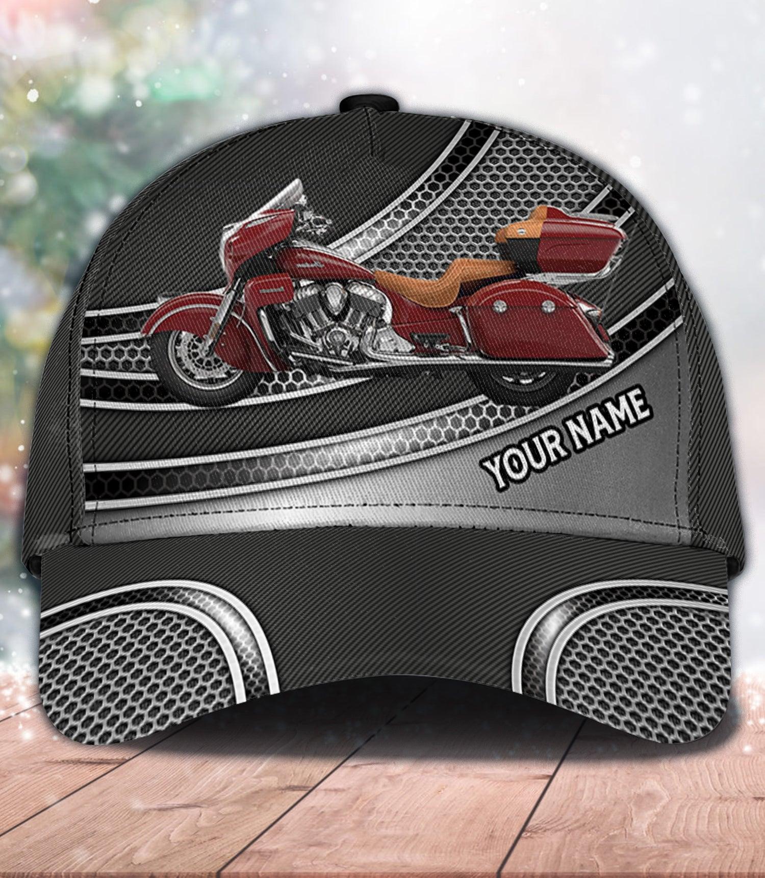Motorcycle Personalized Classic Cap, Personalized Gift for Motorcycle Lovers, Motorcycle Riders Trucker Hats Custom Hats Gifts For Men & Women