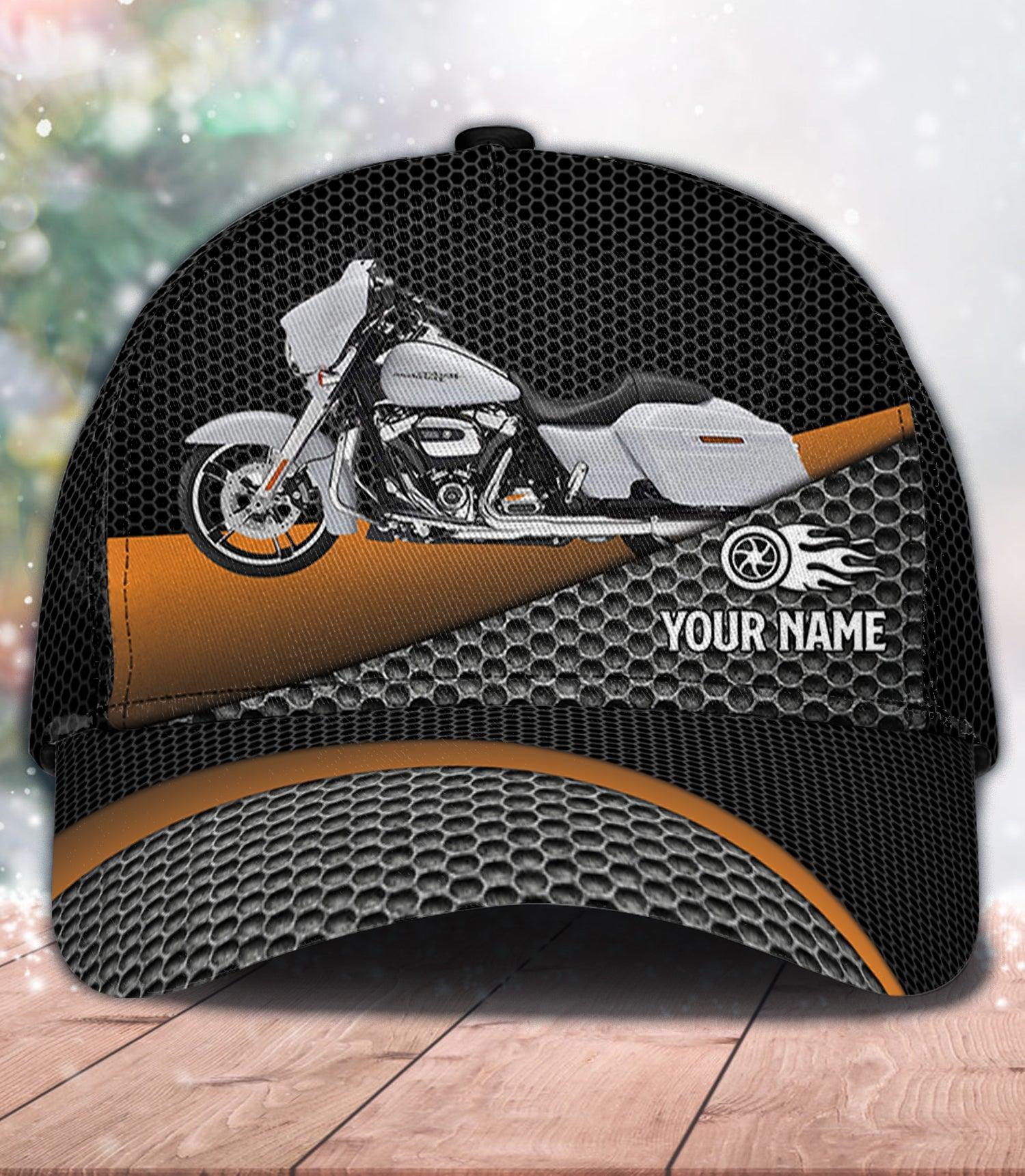 Motorcycle Personalized Classic Cap, Personalized Gift for Motorcycle Lovers, Motorcycle Riders Trucker Hats Custom Hats Gifts For Men & Women