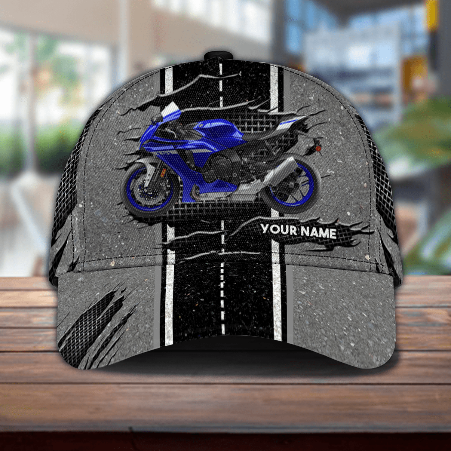 Motorcycle Personalized Classic Cap, Personalized Gift for Motorcycle Lovers, Motorcycle Riders Trucker Hats Custom Hats Gifts For Men & Women