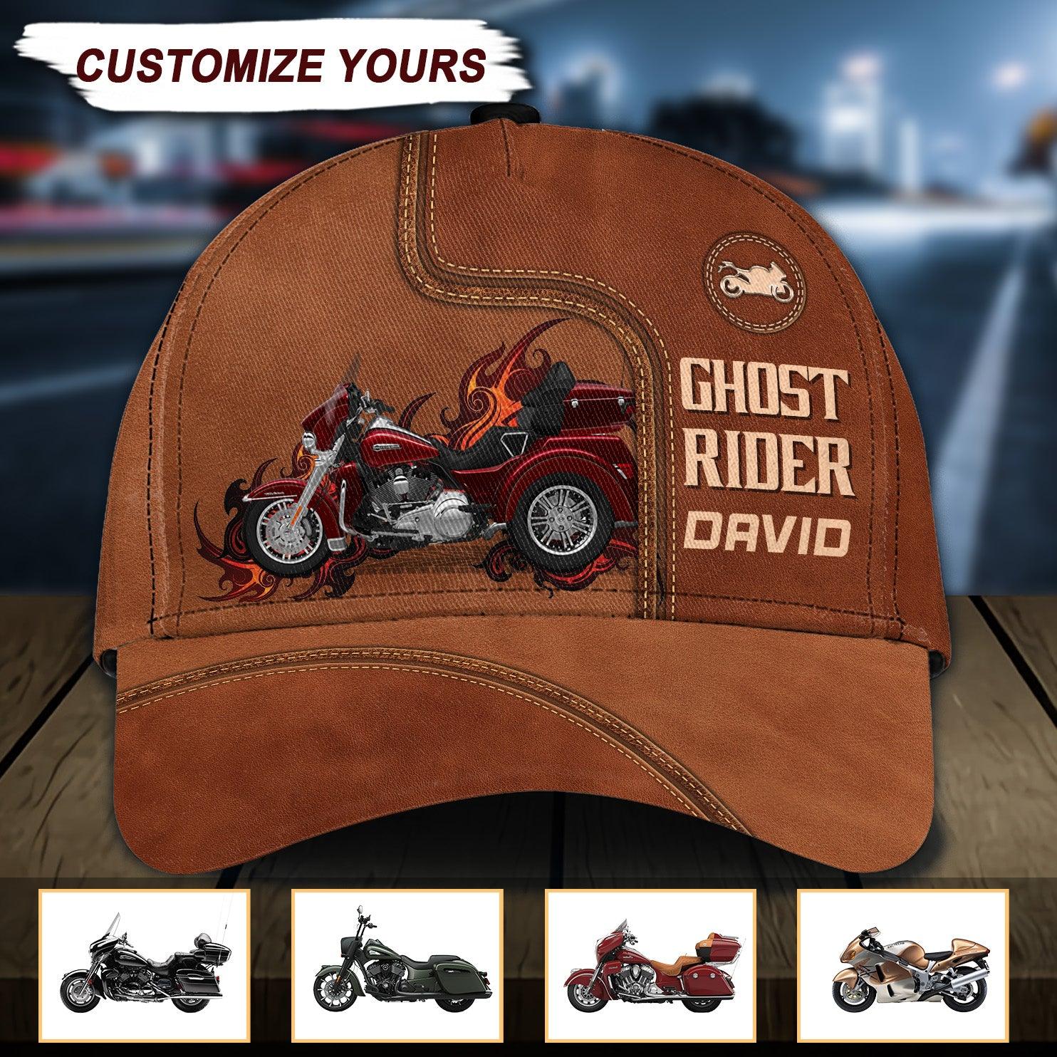 Motorcycle Personalized Classic Cap, Personalized Gift for Motorcycle Lovers, Motorcycle Riders Trucker Hats Custom Hats Gifts For Men & Women