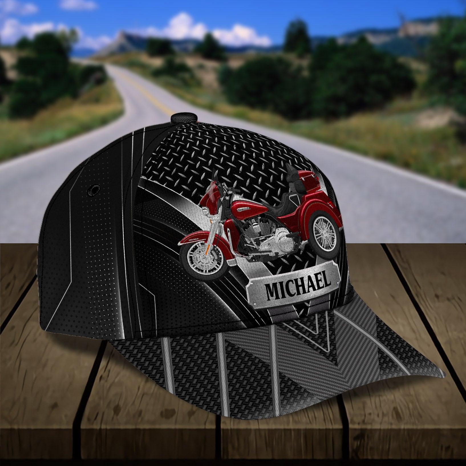 Motorcycle Personalized Classic Cap, Personalized Gift for Motorcycle Lovers, Motorcycle Riders Trucker Hats Custom Hats Gifts For Men & Women