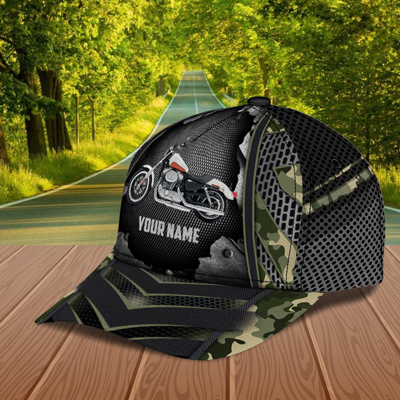 Motorcycle Personalized Classic Cap, Personalized Gift for Motorcycle Lovers, Motorcycle Riders Trucker Hats Custom Hats Gifts For Men & Women