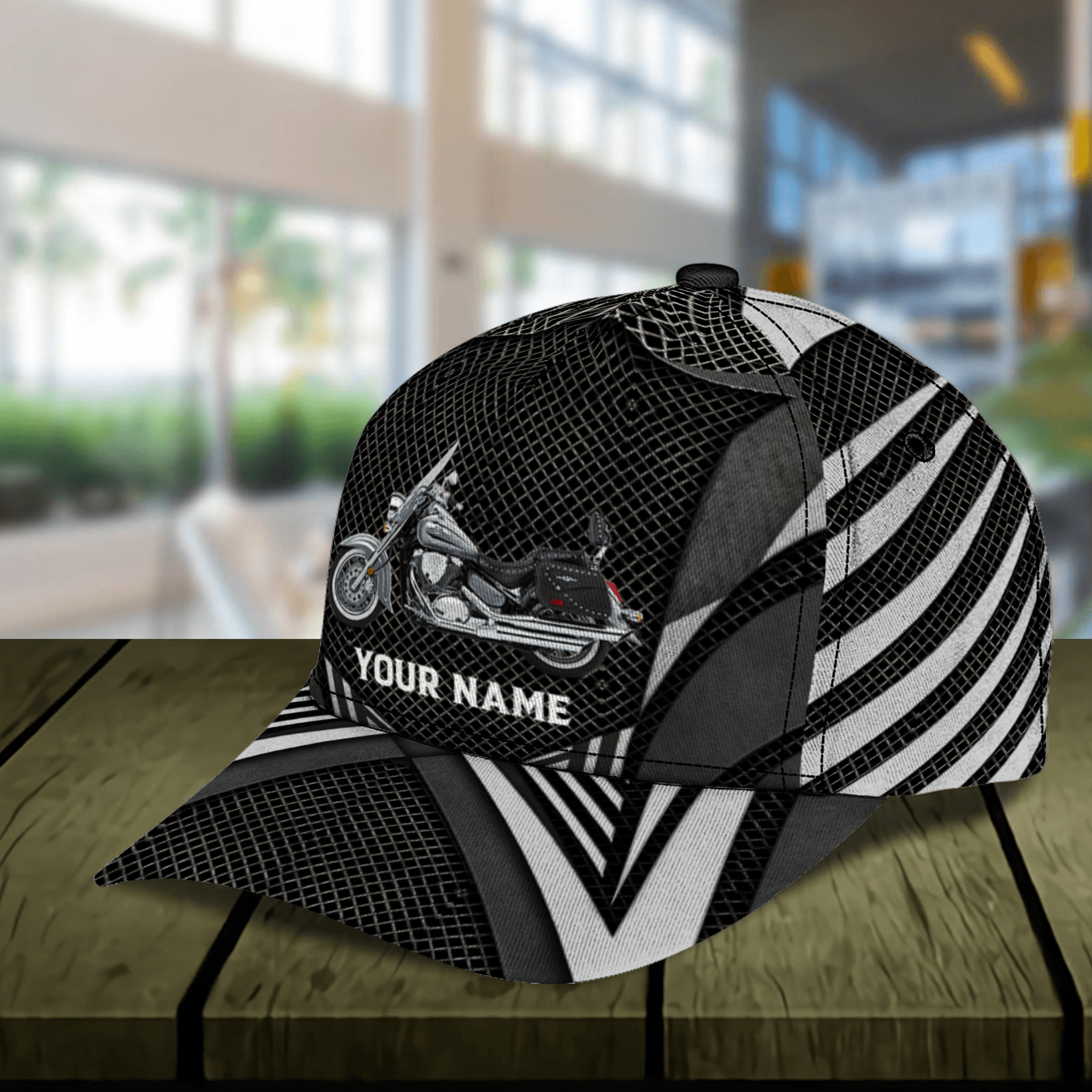 Motorcycle Personalized Classic Cap, Personalized Gift for Motorcycle Lovers, Motorcycle Riders Trucker Hats Custom Hats Gifts For Men & Women