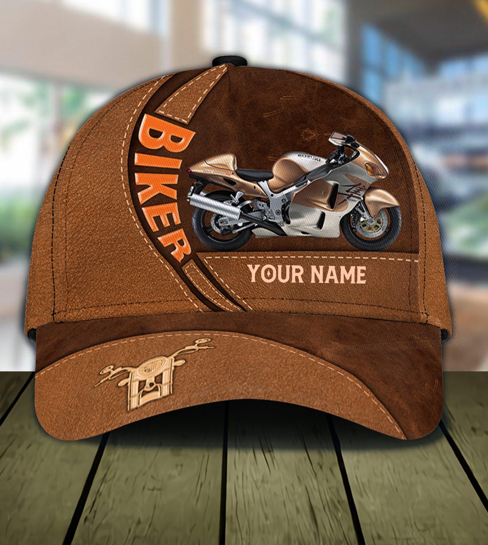 Motorcycle Personalized Classic Cap, Personalized Gift for Motorcycle Lovers, Motorcycle Riders Trucker Hats Custom Hats Gifts For Men & Women