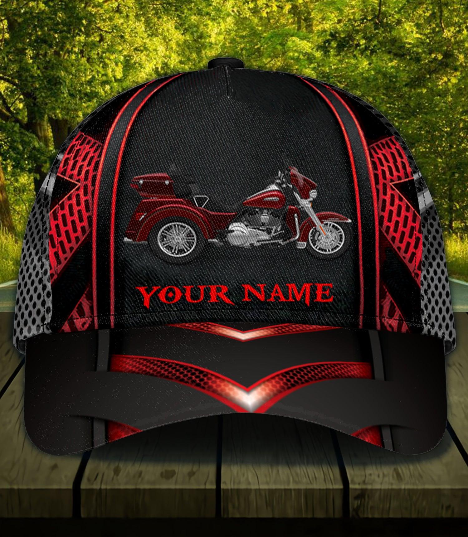 Motorcycle Personalized Classic Cap, Personalized Gift for Motorcycle Lovers, Motorcycle Riders Trucker Hats Custom Hats Gifts For Men & Women