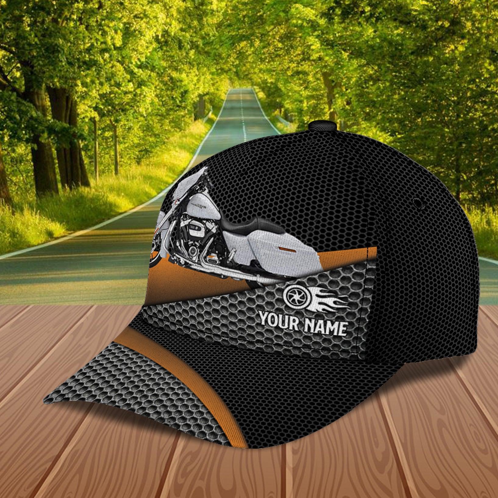 Motorcycle Personalized Classic Cap, Personalized Gift for Motorcycle Lovers, Motorcycle Riders Trucker Hats Custom Hats Gifts For Men & Women