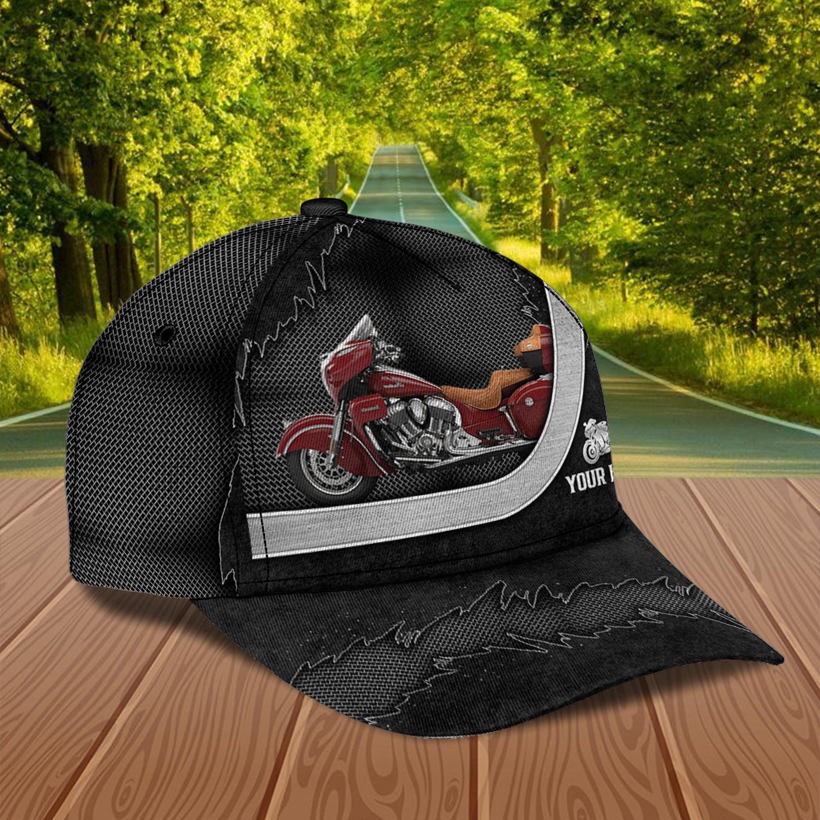 Motorcycle Personalized Classic Cap, Personalized Gift for Motorcycle Lovers, Motorcycle Riders Trucker Hats Custom Hats Gifts For Men & Women