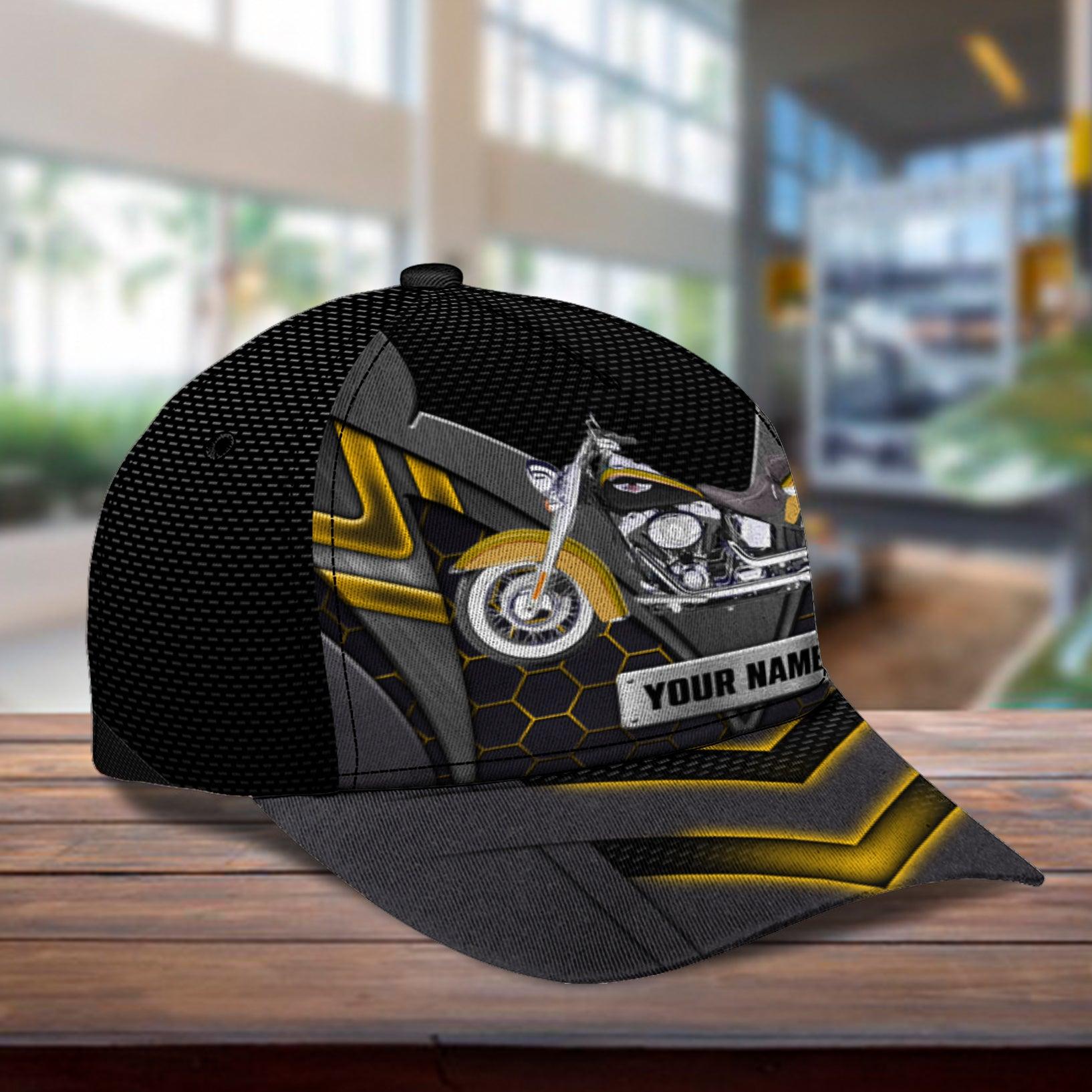 Motorcycle Personalized Classic Cap, Personalized Gift for Motorcycle Lovers, Motorcycle Riders Trucker Hats Custom Hats Gifts For Men & Women