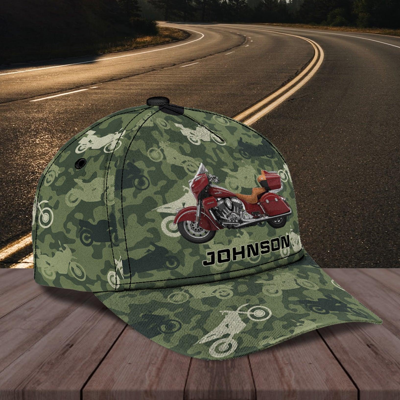 Motorcycle Personalized Classic Cap, Personalized Gift for Motorcycle Lovers, Motorcycle Riders Trucker Hats Custom Hats Gifts For Men & Women