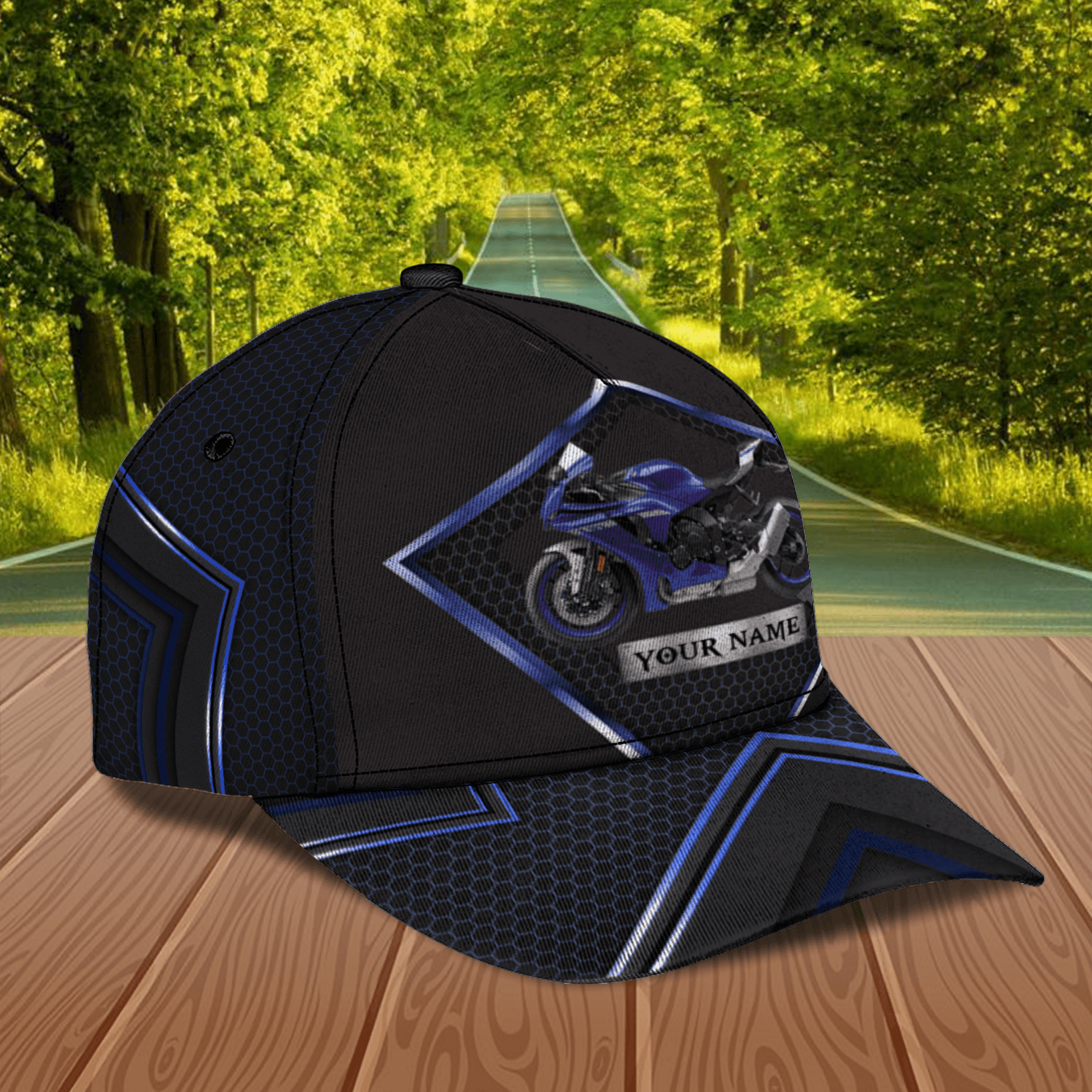Motorcycle Personalized Classic Cap, Personalized Gift for Motorcycle Lovers, Motorcycle Riders Trucker Hats Custom Hats Gifts For Men & Women