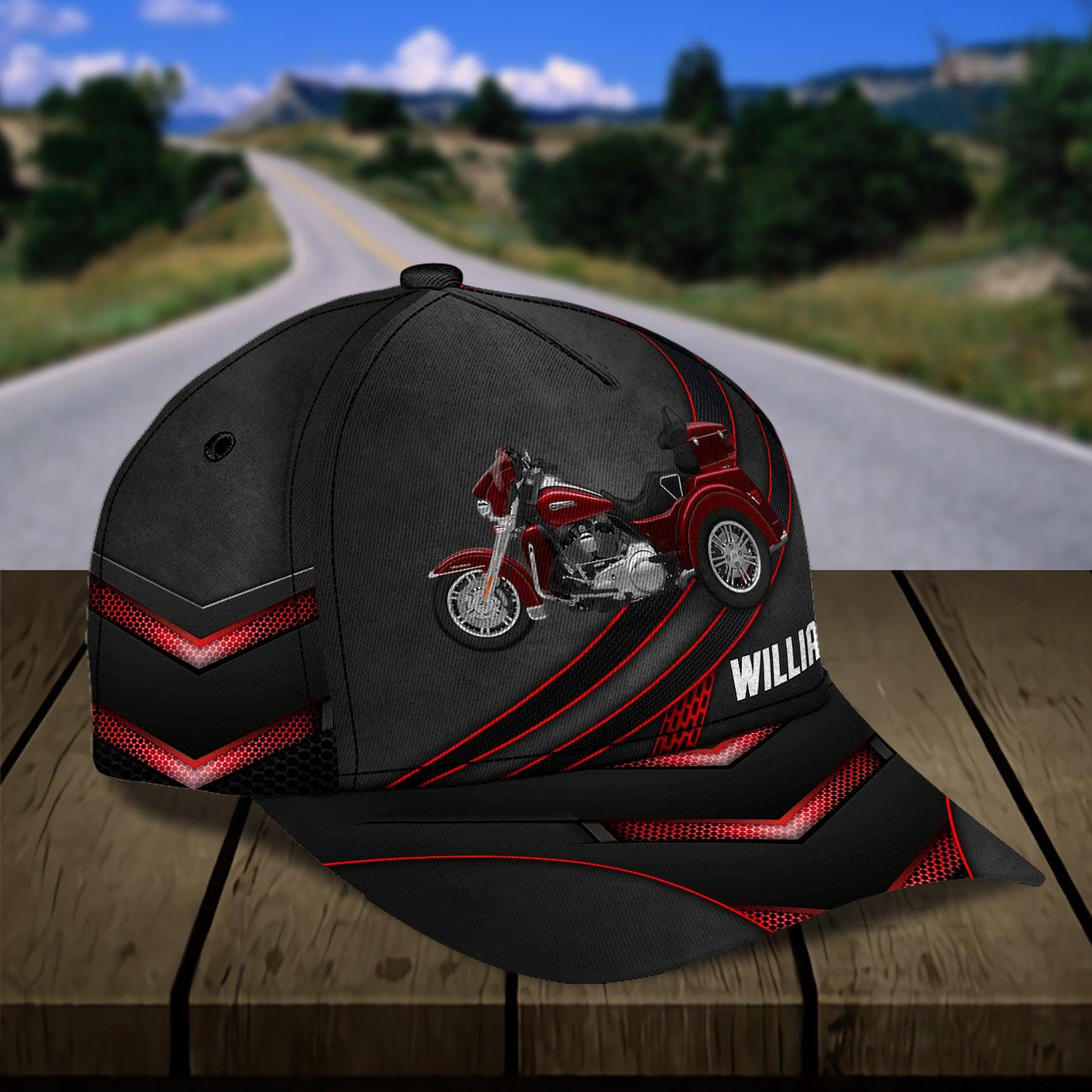 Motorcycle Personalized Classic Cap, Personalized Gift for Motorcycle Lovers, Motorcycle Riders Trucker Hats Custom Hats Gifts For Men & Women