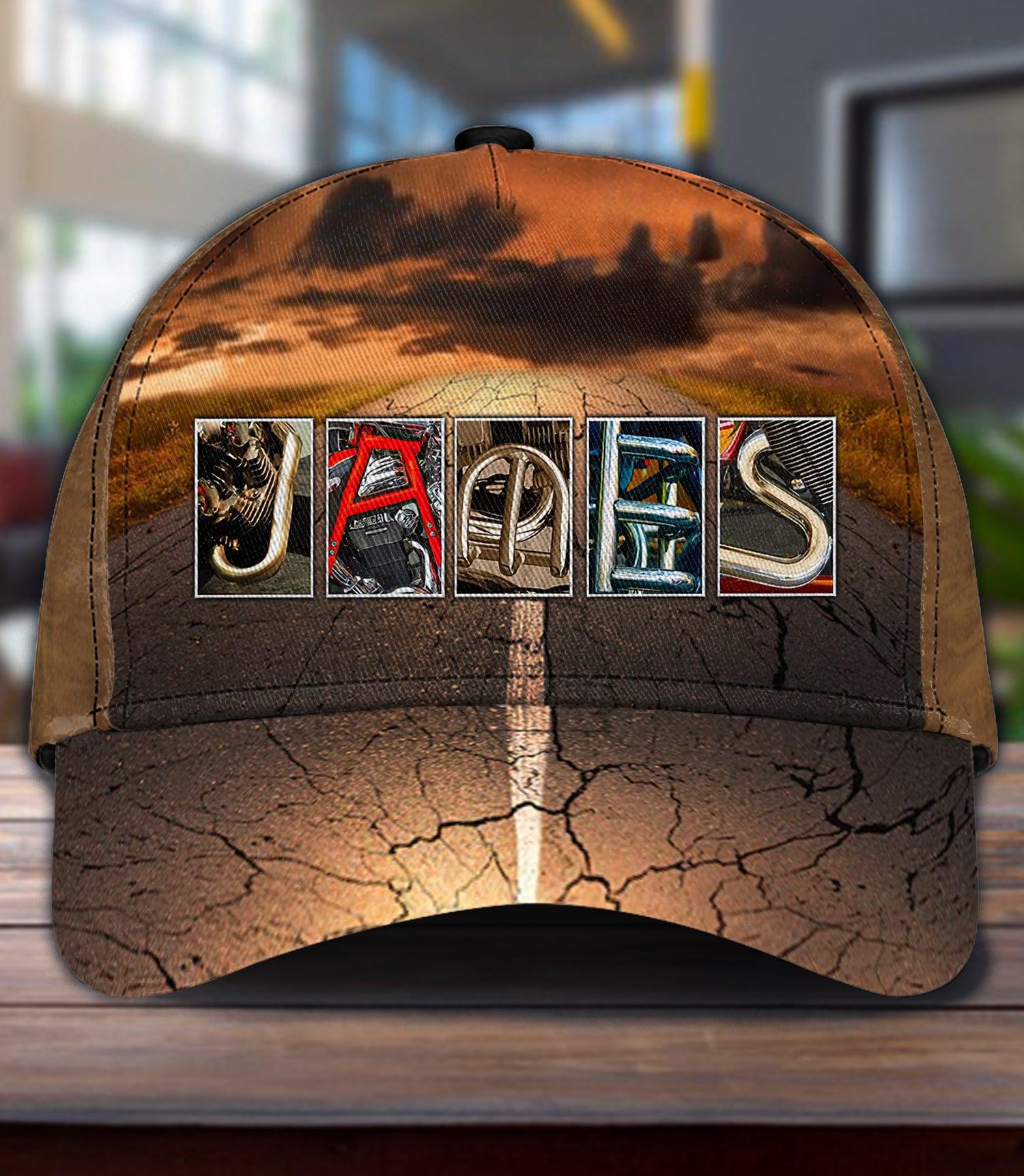Motorcycle Personalized Classic Cap, Personalized Gift for Motorcycle Lovers, Motorcycle Riders Trucker Hats Custom Hats Gifts For Men & Women
