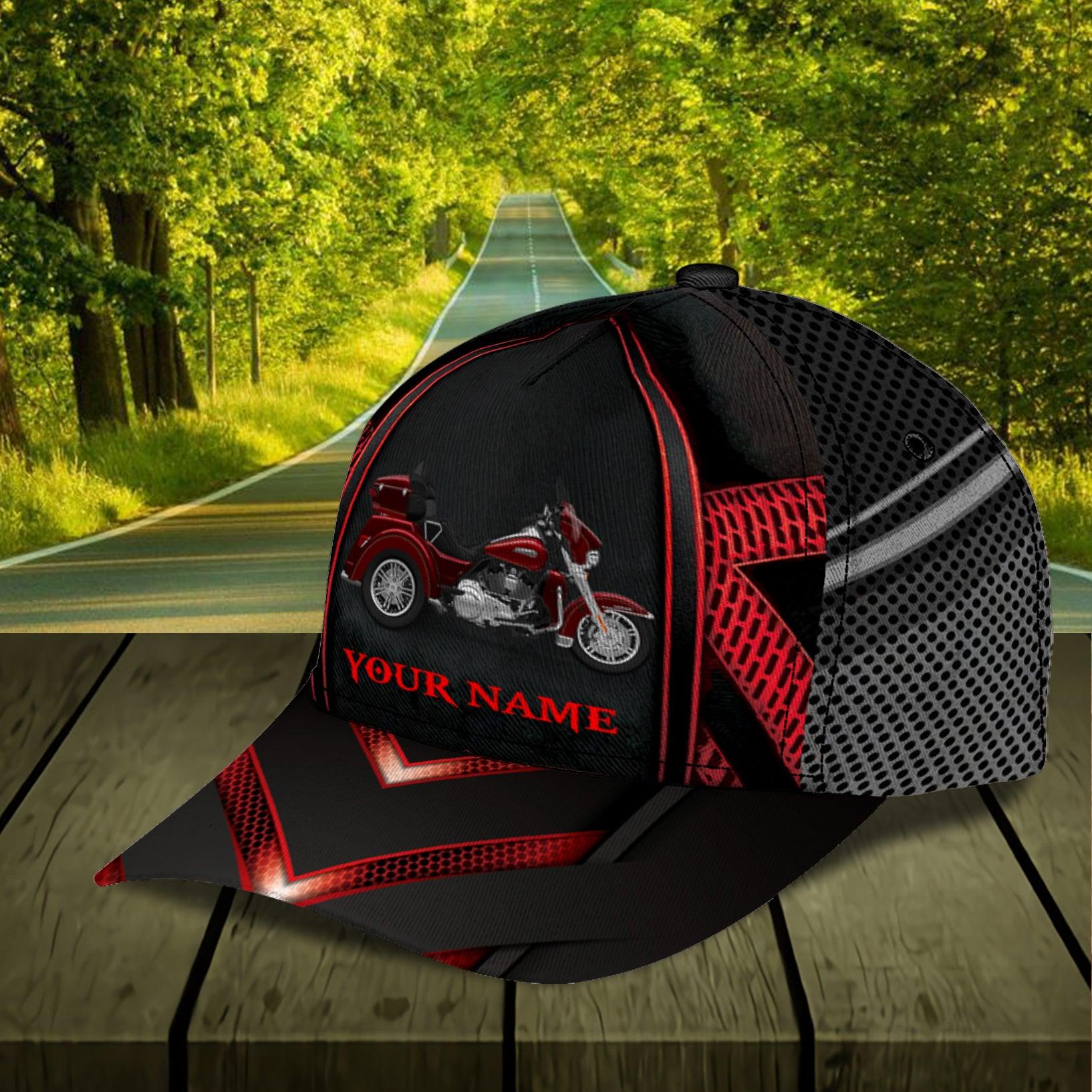 Motorcycle Personalized Classic Cap, Personalized Gift for Motorcycle Lovers, Motorcycle Riders Trucker Hats Custom Hats Gifts For Men & Women