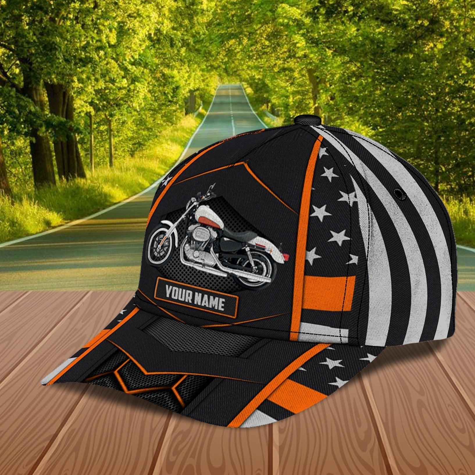 Motorcycle Personalized Classic Cap, Personalized Gift for Motorcycle Lovers, Motorcycle Riders Trucker Hats Custom Hats Gifts For Men & Women