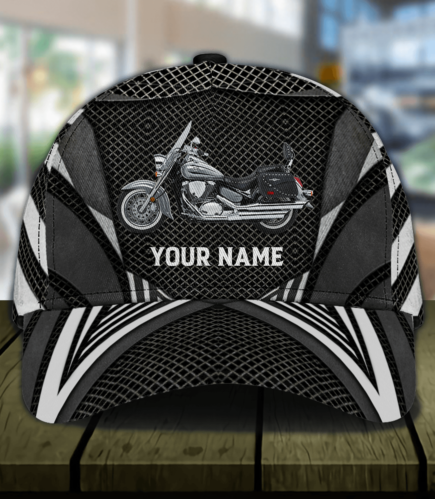 Motorcycle Personalized Classic Cap, Personalized Gift for Motorcycle Lovers, Motorcycle Riders Trucker Hats Custom Hats Gifts For Men & Women