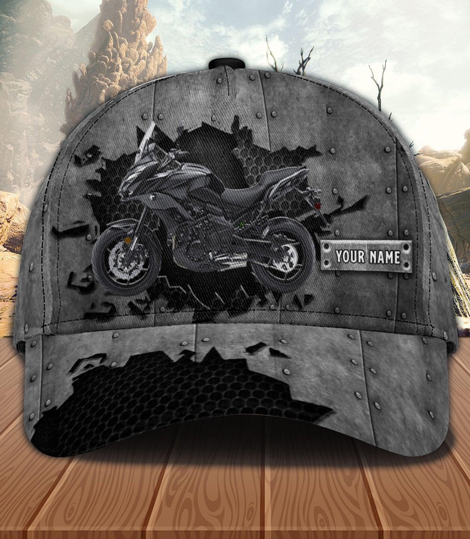 Motorcycle Personalized Classic Cap, Personalized Gift for Motorcycle Lovers, Motorcycle Riders Trucker Hats Custom Hats Gifts For Men & Women