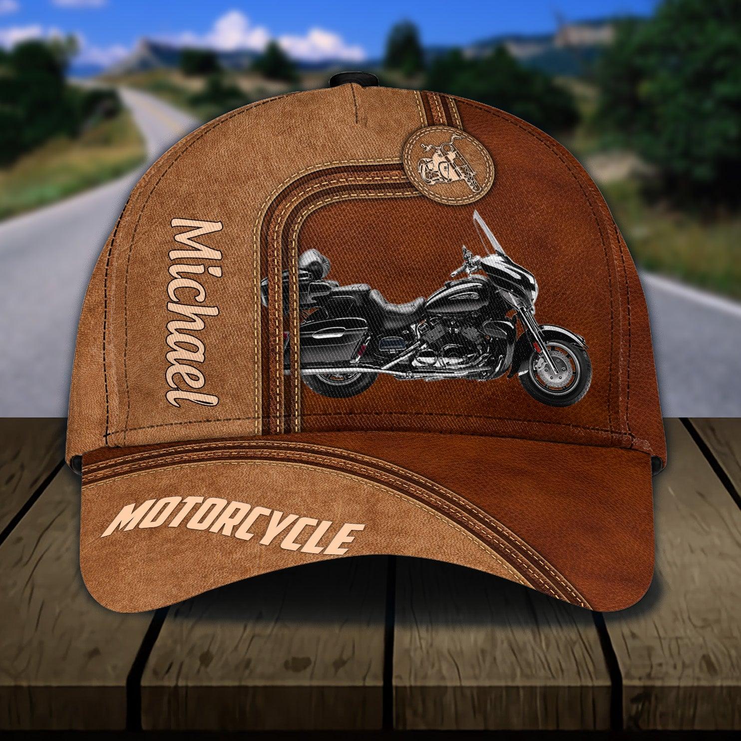 Motorcycle Personalized Classic Cap, Personalized Gift for Motorcycle Lovers, Motorcycle Riders Trucker Hats Custom Hats Gifts For Men & Women