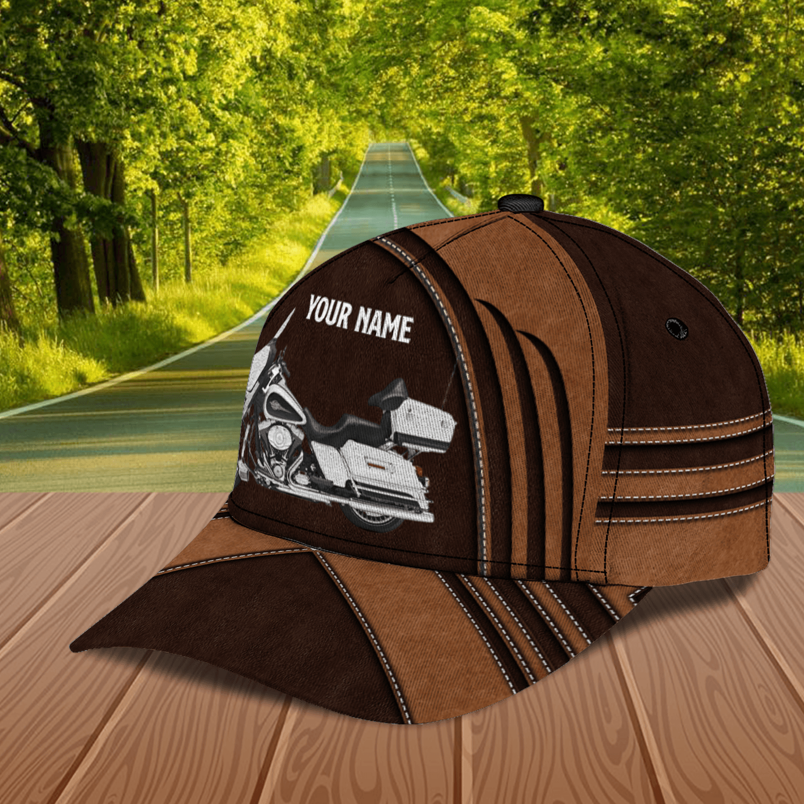 Motorcycle Personalized Classic Cap, Personalized Gift for Motorcycle Lovers, Motorcycle Riders Trucker Hats Custom Hats Gifts For Men & Women