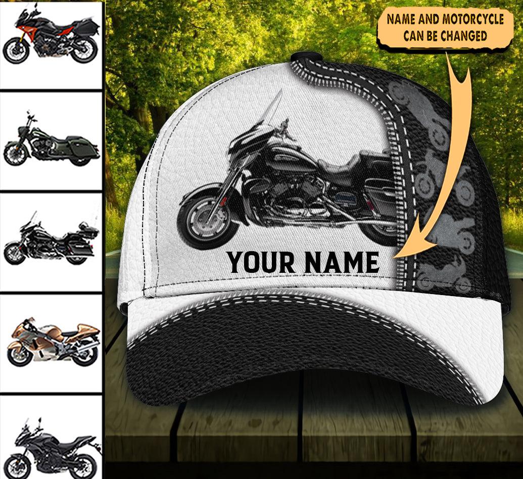 Motorcycle Personalized Classic Cap, Personalized Gift for Motorcycle Lovers, Motorcycle Riders Trucker Hats Custom Hats Gifts For Men & Women