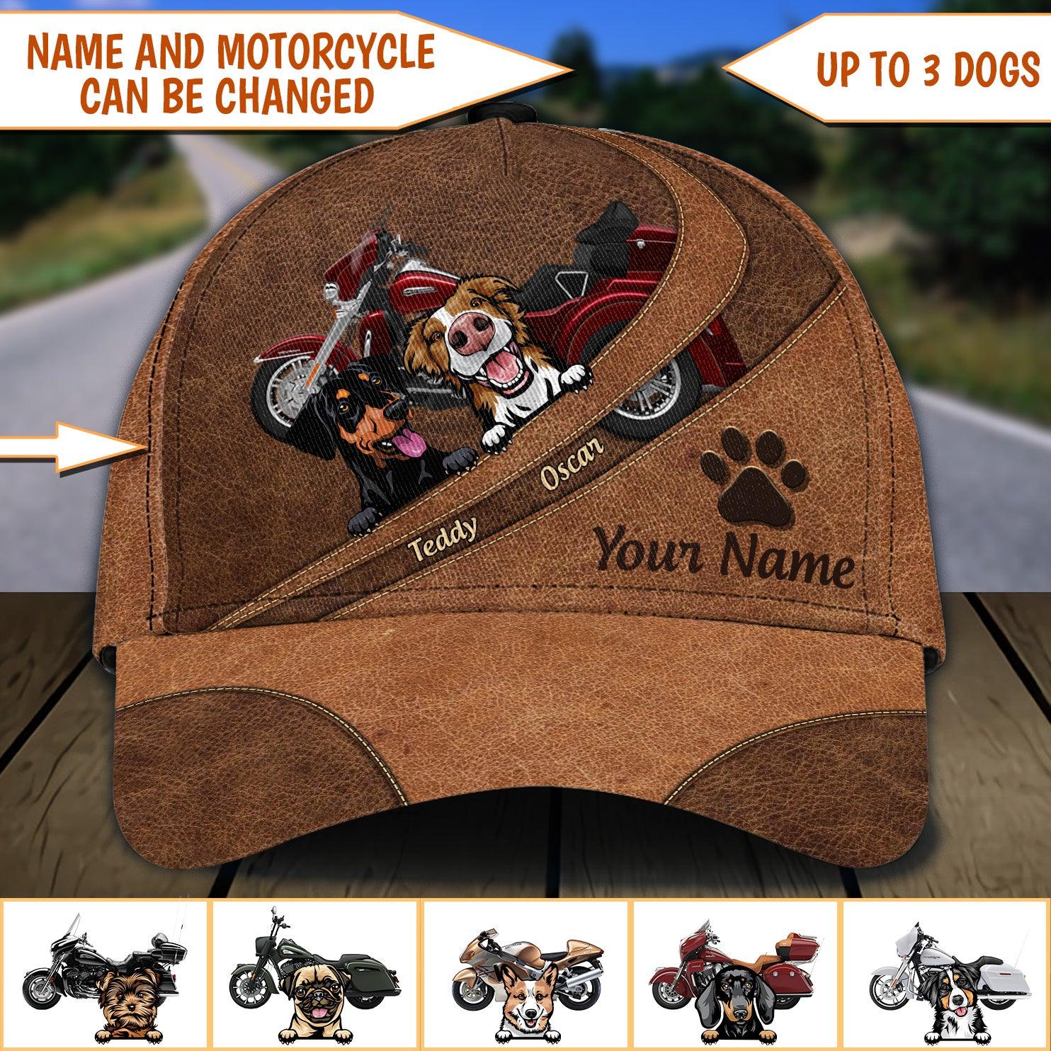 Motorcycle Personalized Classic Cap, Personalized Gift for Motorcycle Lovers, Motorcycle Riders Trucker Hats Custom Hats Gifts For Men & Women