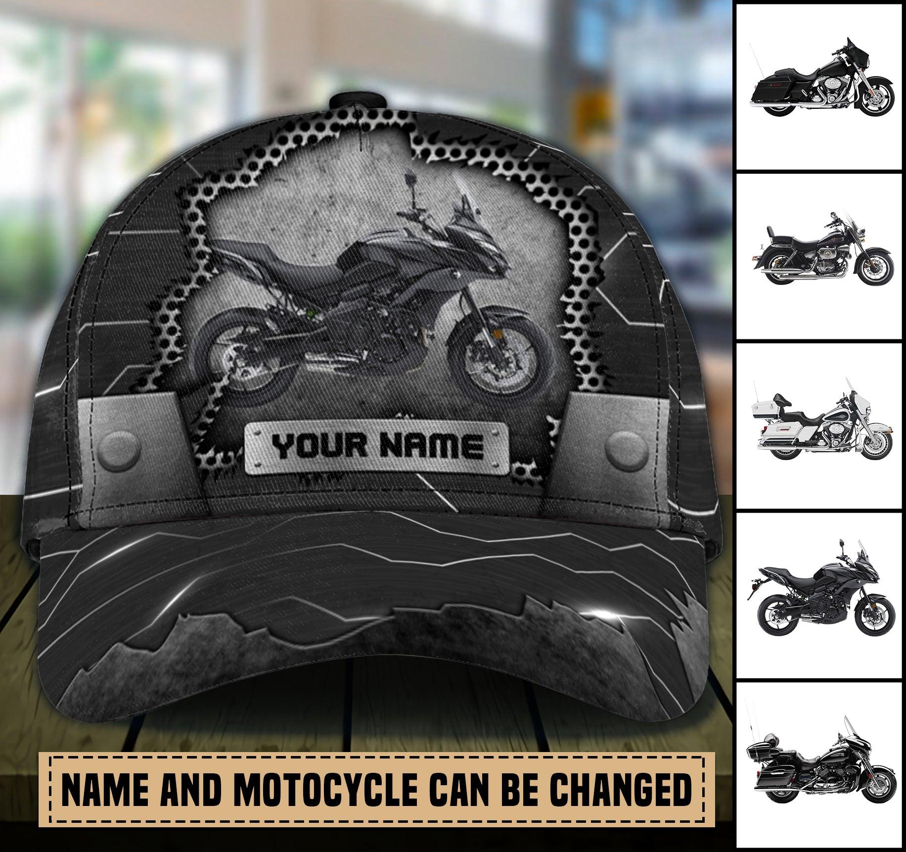 Motorcycle Personalized Classic Cap, Personalized Gift for Motorcycle Lovers, Motorcycle Riders Trucker Hats Custom Hats Gifts For Men & Women