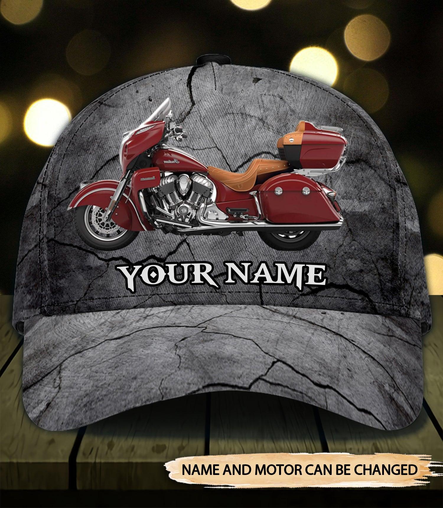 Motorcycle Personalized Classic Cap, Personalized Gift for Motorcycle Lovers, Motorcycle Riders Trucker Hats Custom Hats Gifts For Men & Women