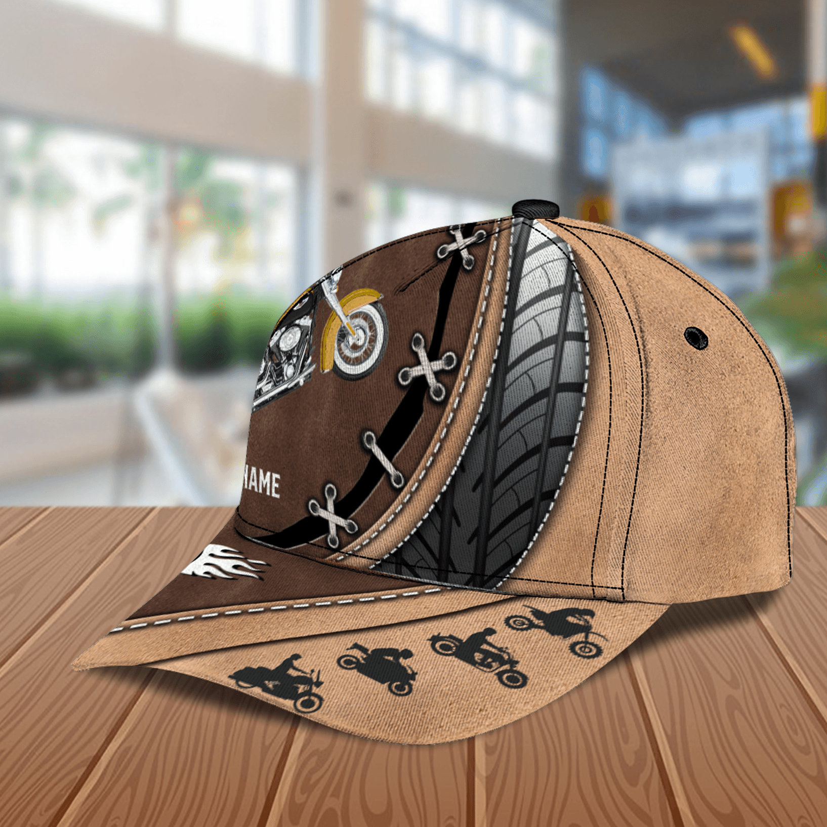 Motorcycle Personalized Classic Cap, Personalized Gift for Motorcycle Lovers, Motorcycle Riders Trucker Hats Custom Hats Gifts For Men & Women