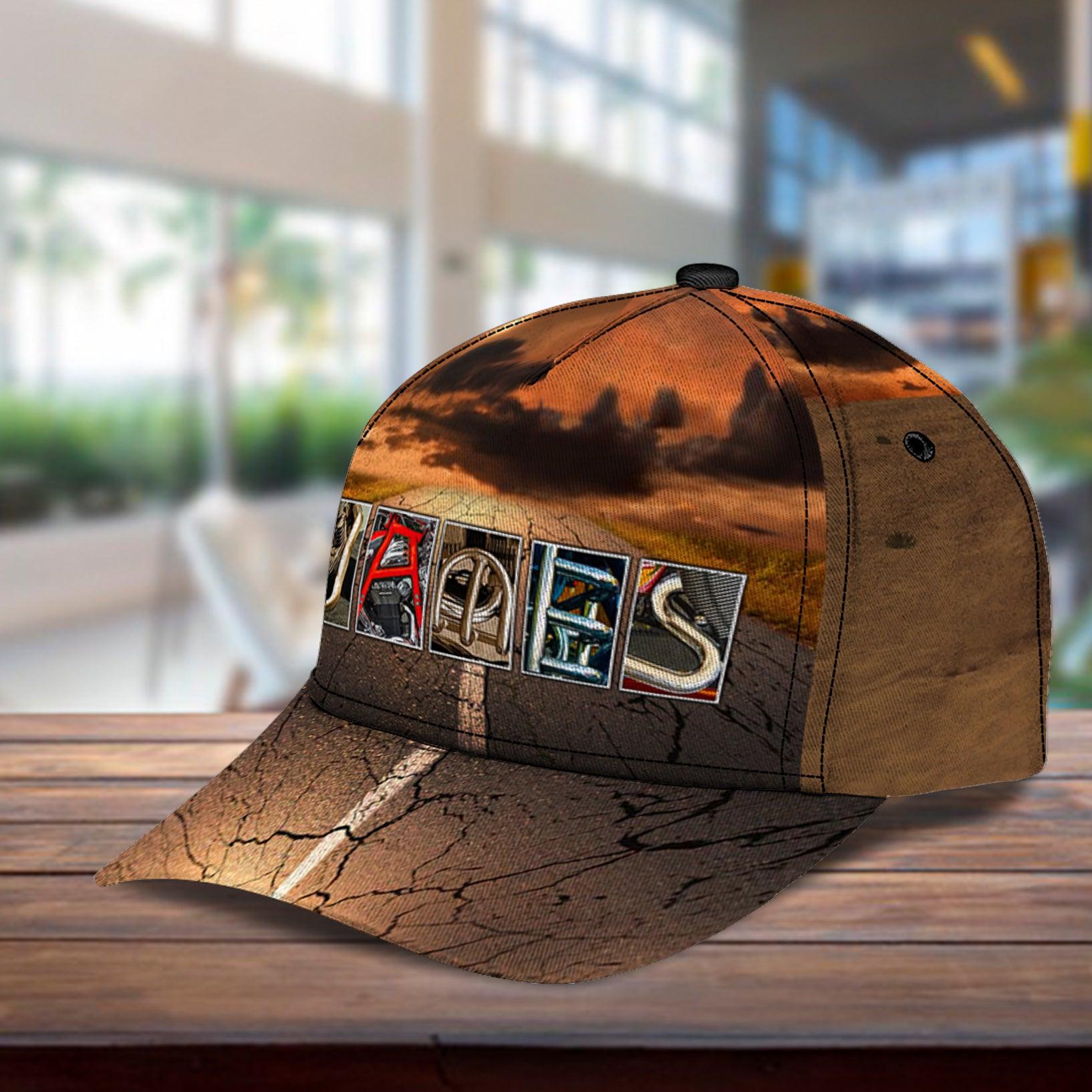 Motorcycle Personalized Classic Cap, Personalized Gift for Motorcycle Lovers, Motorcycle Riders Trucker Hats Custom Hats Gifts For Men & Women