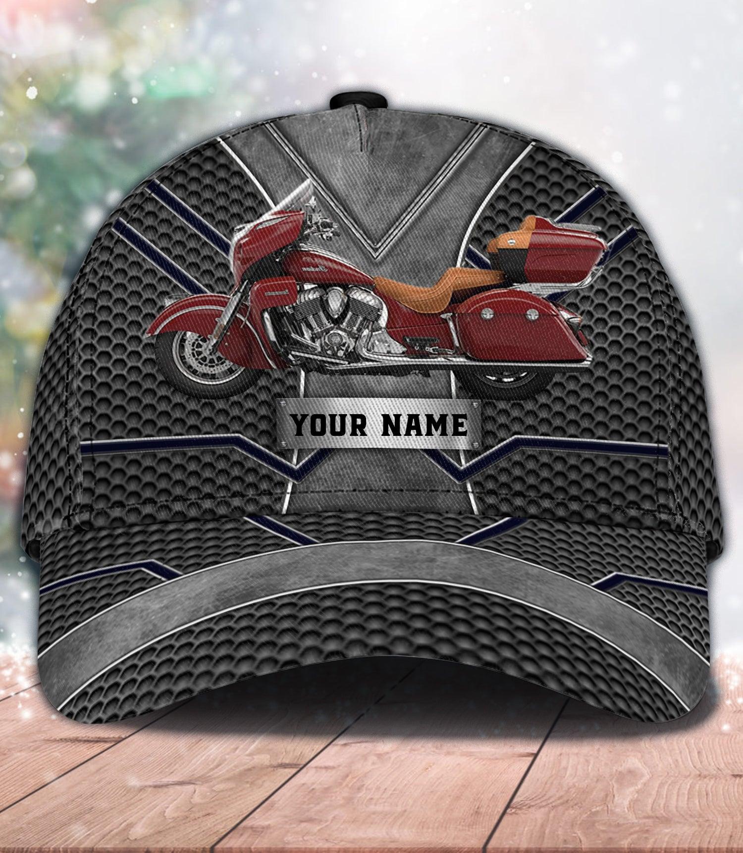 Motorcycle Personalized Classic Cap, Personalized Gift for Motorcycle Lovers, Motorcycle Riders Trucker Hats Custom Hats Gifts For Men & Women