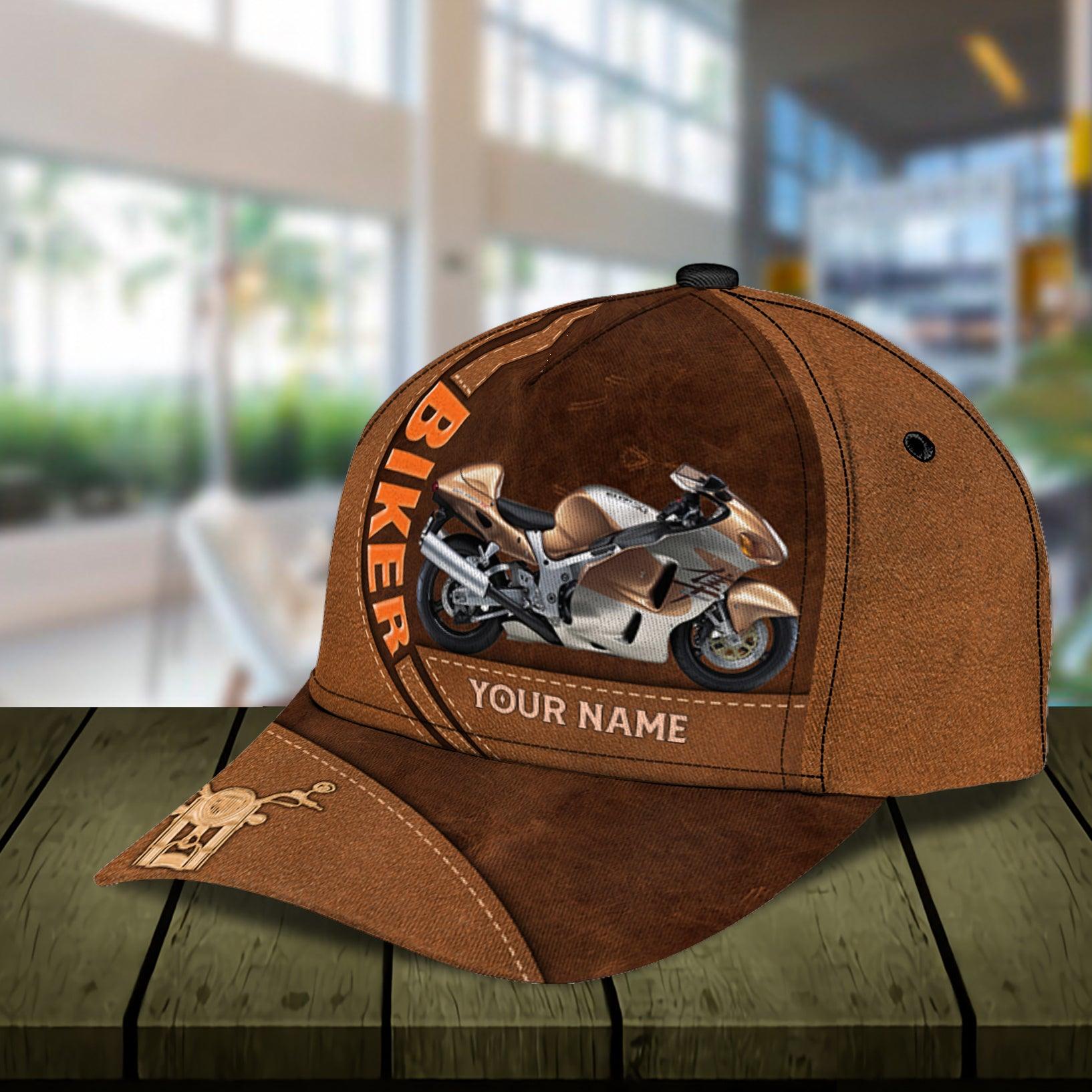 Motorcycle Personalized Classic Cap, Personalized Gift for Motorcycle Lovers, Motorcycle Riders Trucker Hats Custom Hats Gifts For Men & Women