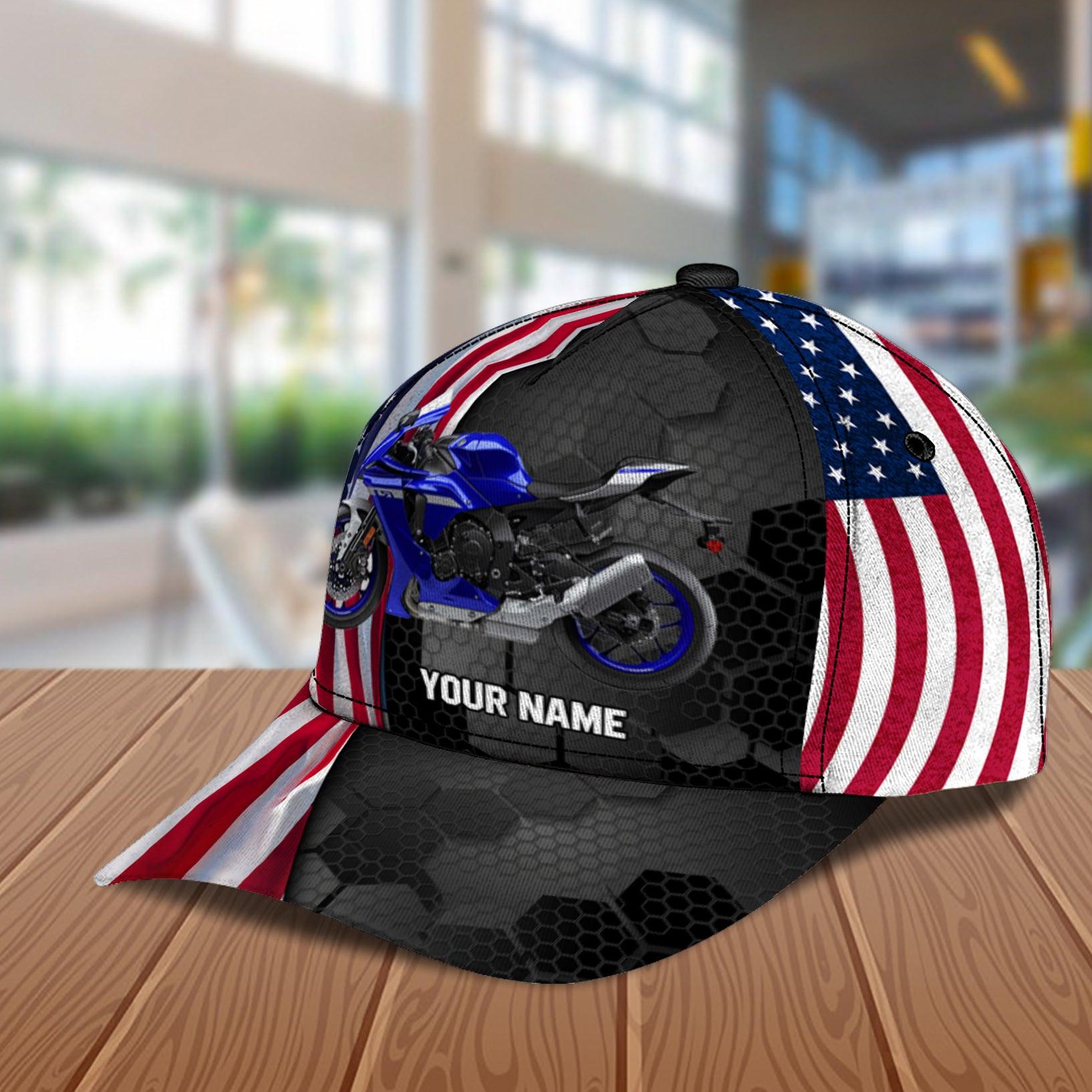 Motorcycle Personalized Classic Cap, Personalized Gift for Motorcycle Lovers, Motorcycle Riders Trucker Hats Custom Hats Gifts For Men & Women