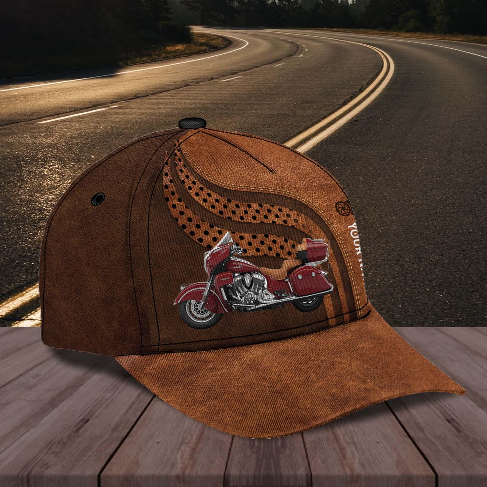 Motorcycle Personalized Classic Cap, Personalized Gift for Motorcycle Lovers, Motorcycle Riders Trucker Hats Custom Hats Gifts For Men & Women
