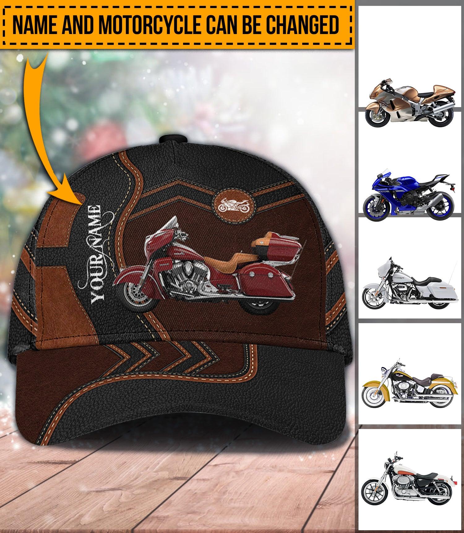 Motorcycle Personalized Classic Cap, Personalized Gift for Motorcycle Lovers, Motorcycle Riders Trucker Hats Custom Hats Gifts For Men & Women