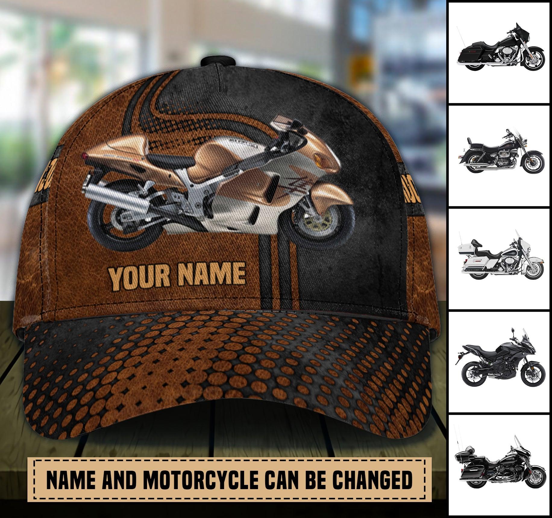 Motorcycle Personalized Classic Cap, Personalized Gift for Motorcycle Lovers, Motorcycle Riders Trucker Hats Custom Hats Gifts For Men & Women
