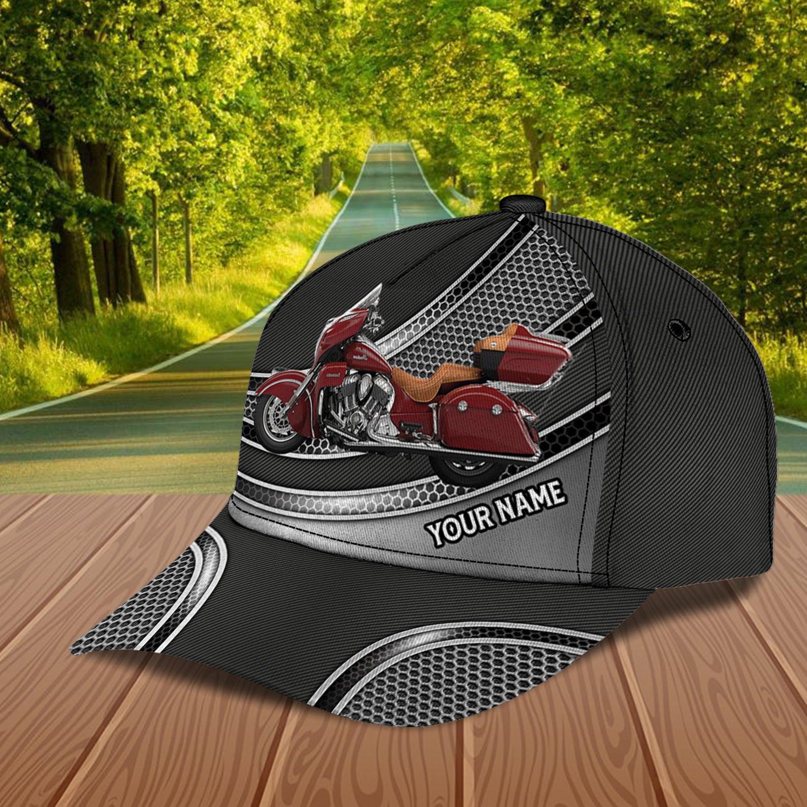 Motorcycle Personalized Classic Cap, Personalized Gift for Motorcycle Lovers, Motorcycle Riders Trucker Hats Custom Hats Gifts For Men & Women