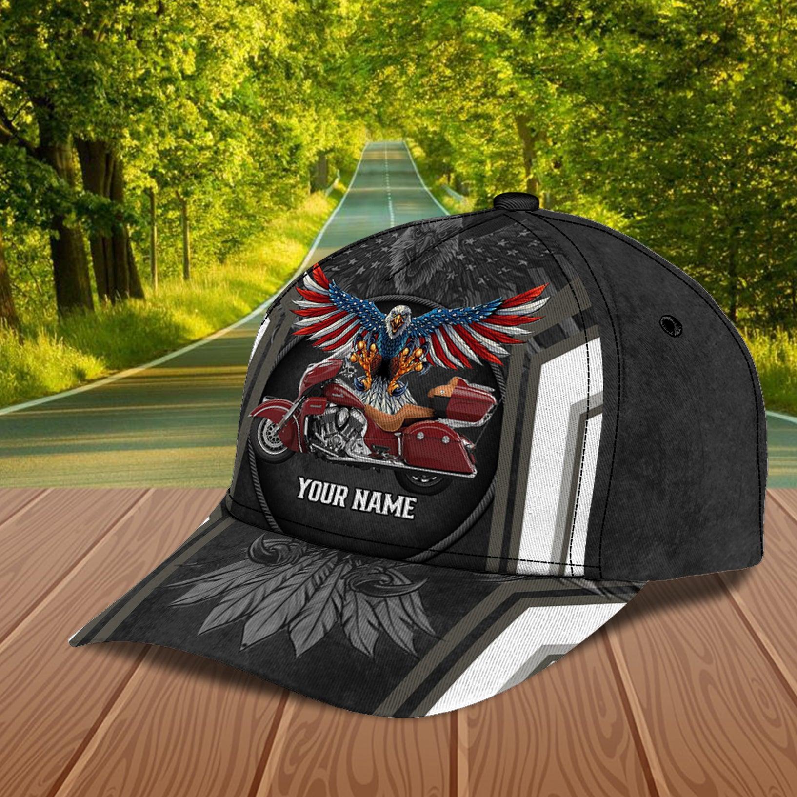 Motorcycle Personalized Classic Cap, Personalized Gift for Motorcycle Lovers, Motorcycle Riders Trucker Hats Custom Hats Gifts For Men & Women
