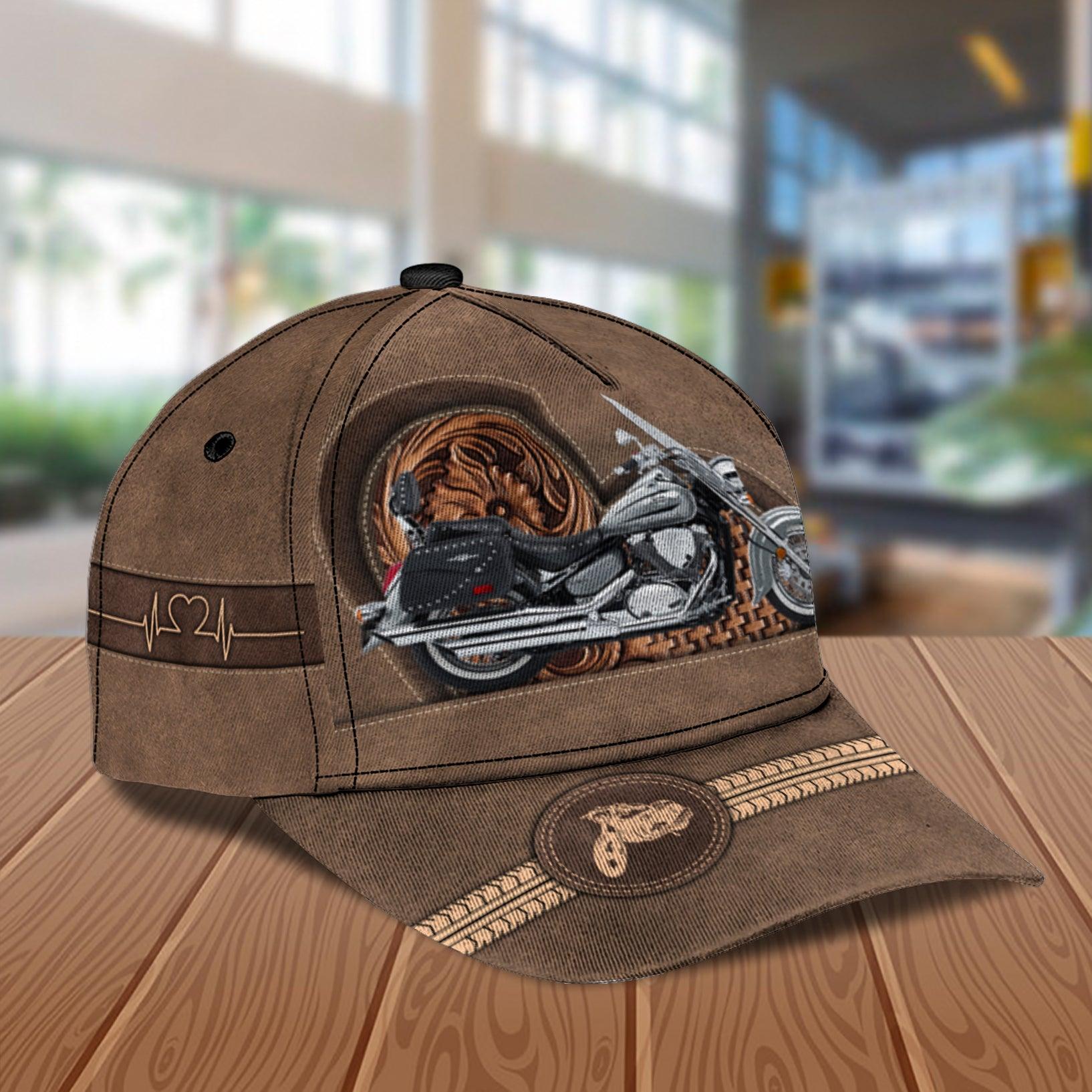 Motorcycle Personalized Classic Cap, Personalized Gift for Motorcycle Lovers, Motorcycle Riders Trucker Hats Custom Hats Gifts For Men & Women