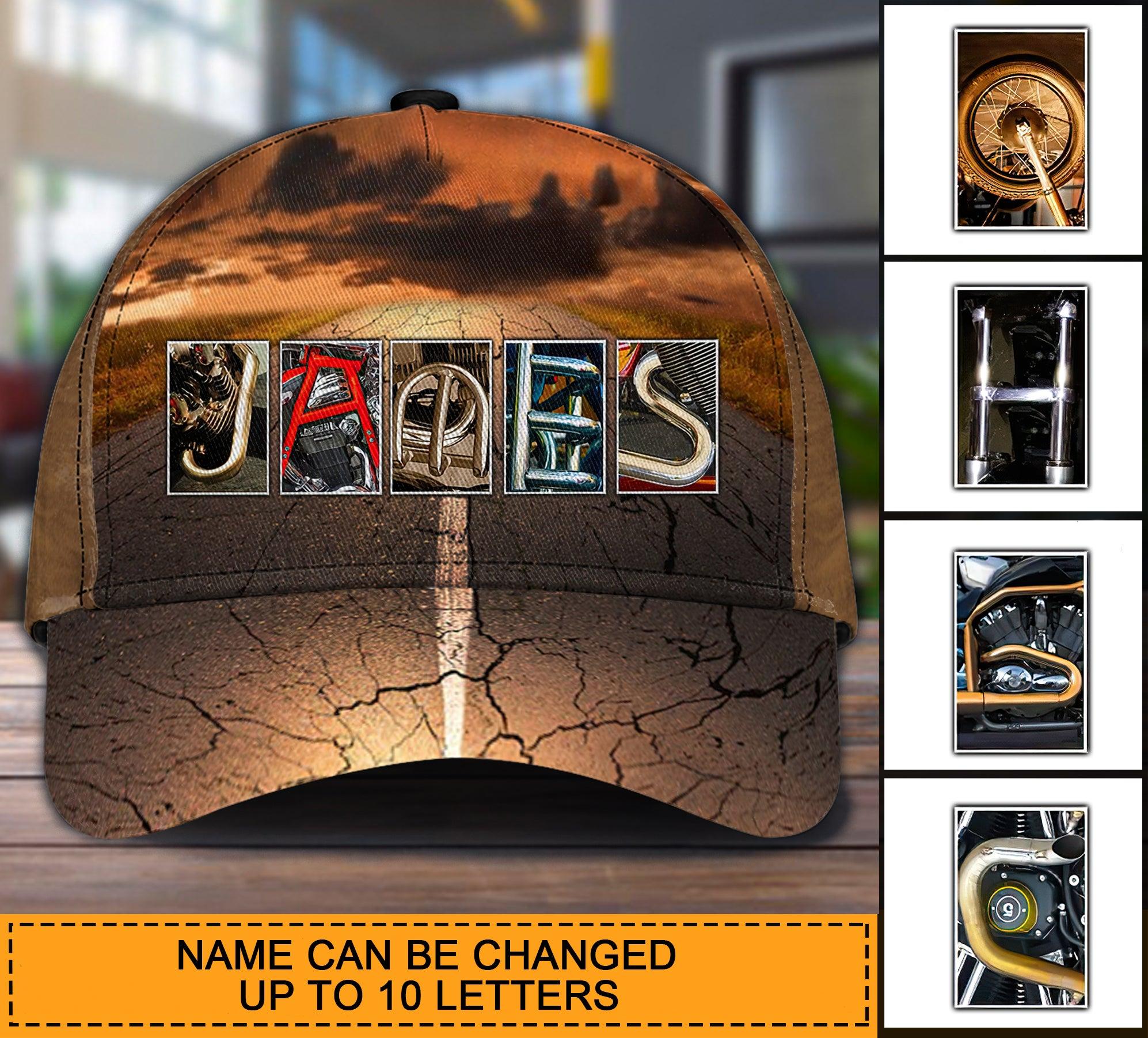 Motorcycle Personalized Classic Cap, Personalized Gift for Motorcycle Lovers, Motorcycle Riders Trucker Hats Custom Hats Gifts For Men & Women