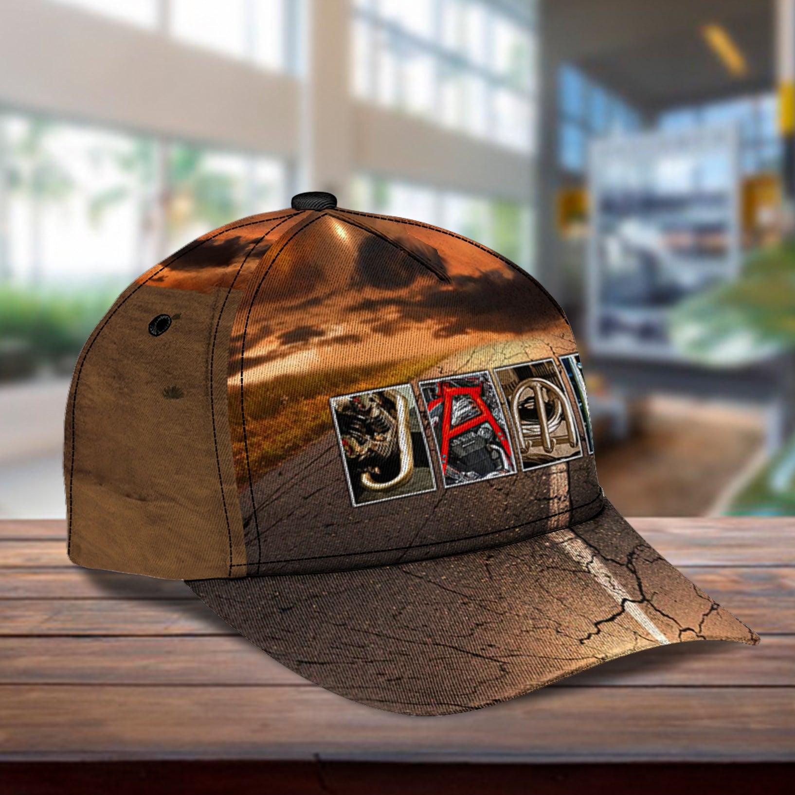 Motorcycle Personalized Classic Cap, Personalized Gift for Motorcycle Lovers, Motorcycle Riders Trucker Hats Custom Hats Gifts For Men & Women