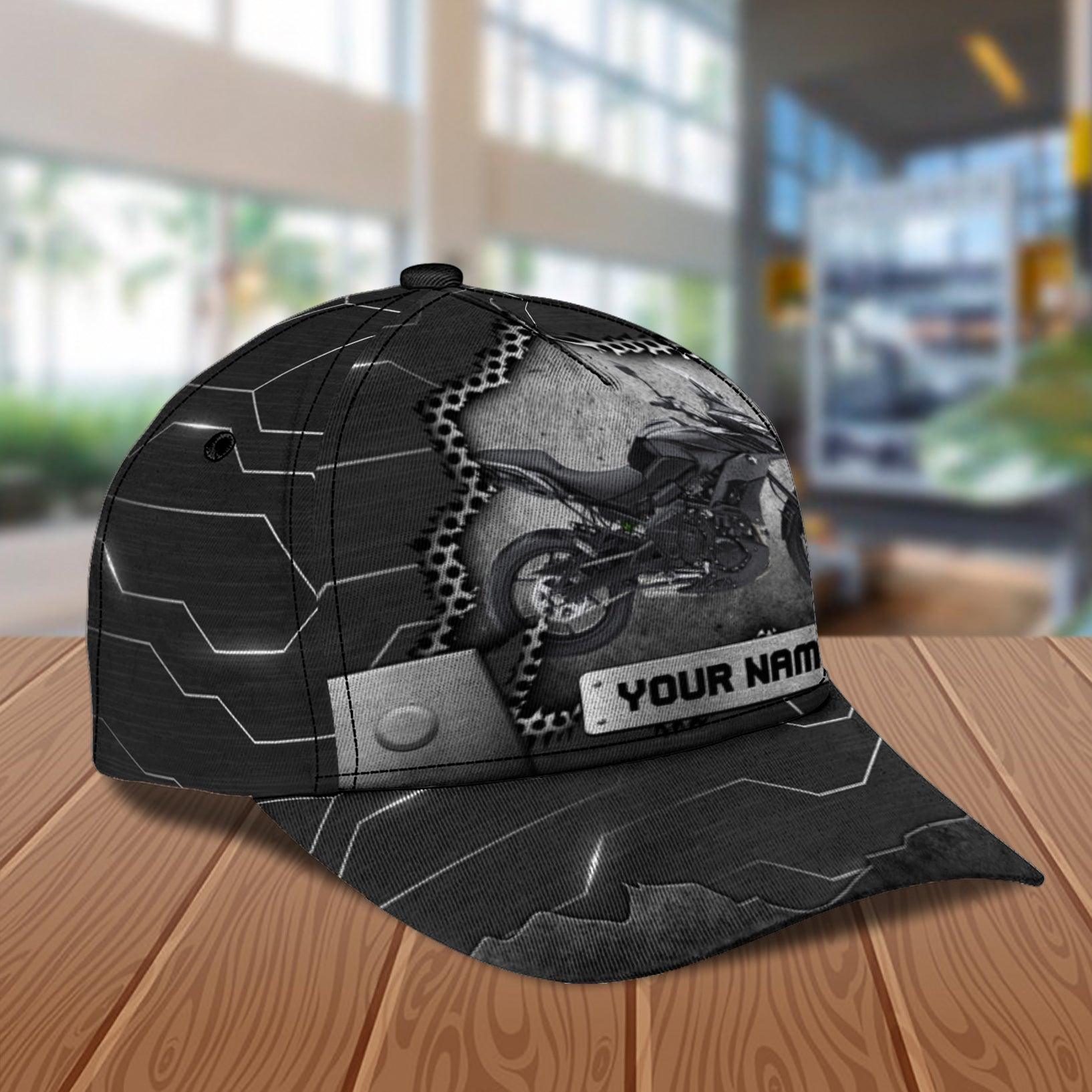 Motorcycle Personalized Classic Cap, Personalized Gift for Motorcycle Lovers, Motorcycle Riders Trucker Hats Custom Hats Gifts For Men & Women